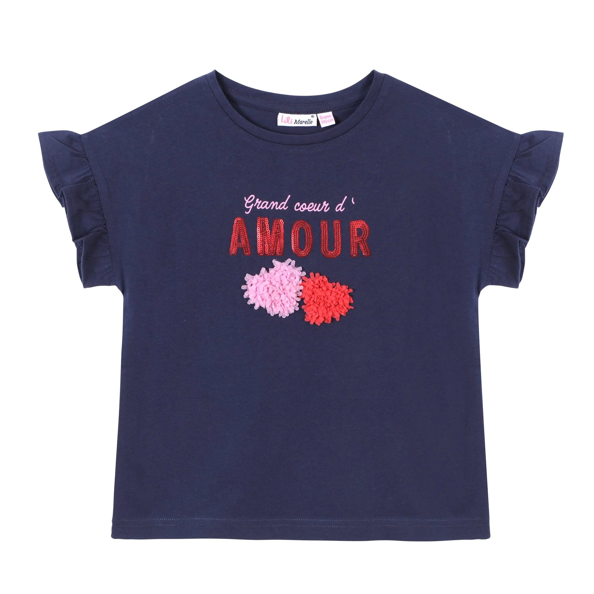 Tee-shirt manches courtes 3/10 ans - Rose