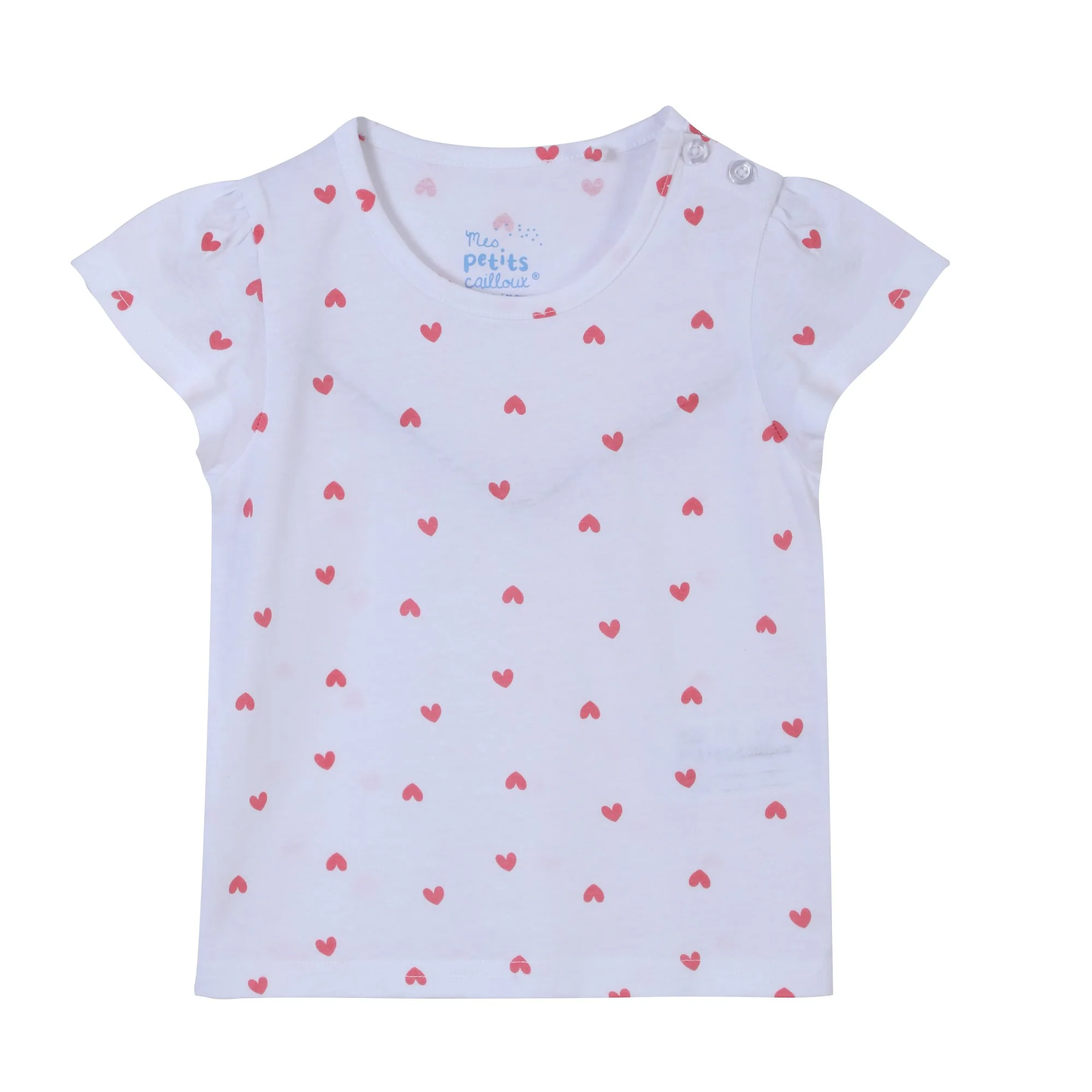 Tee-shirt manches courtes 3/36 mois - Blanc - Image 5