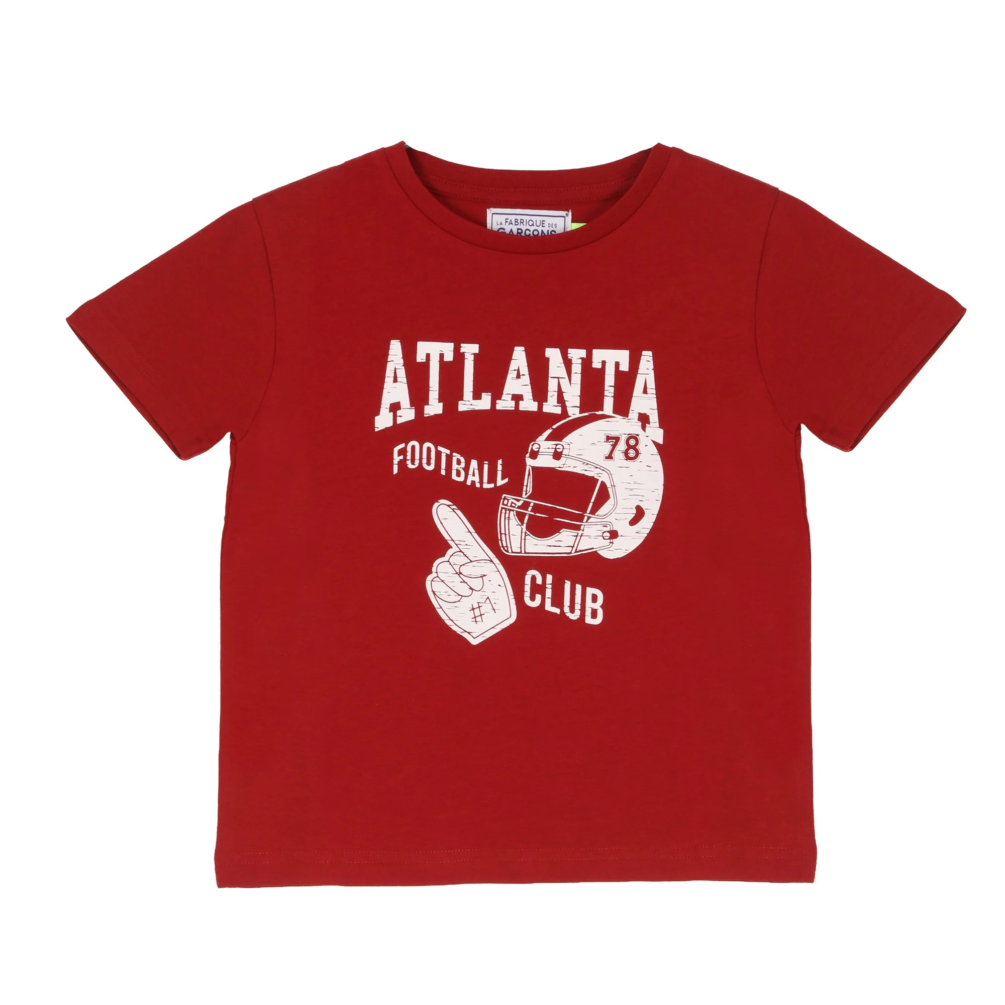 Tee-shirt manches courtes avec animation 3/12 ans - Rouge
