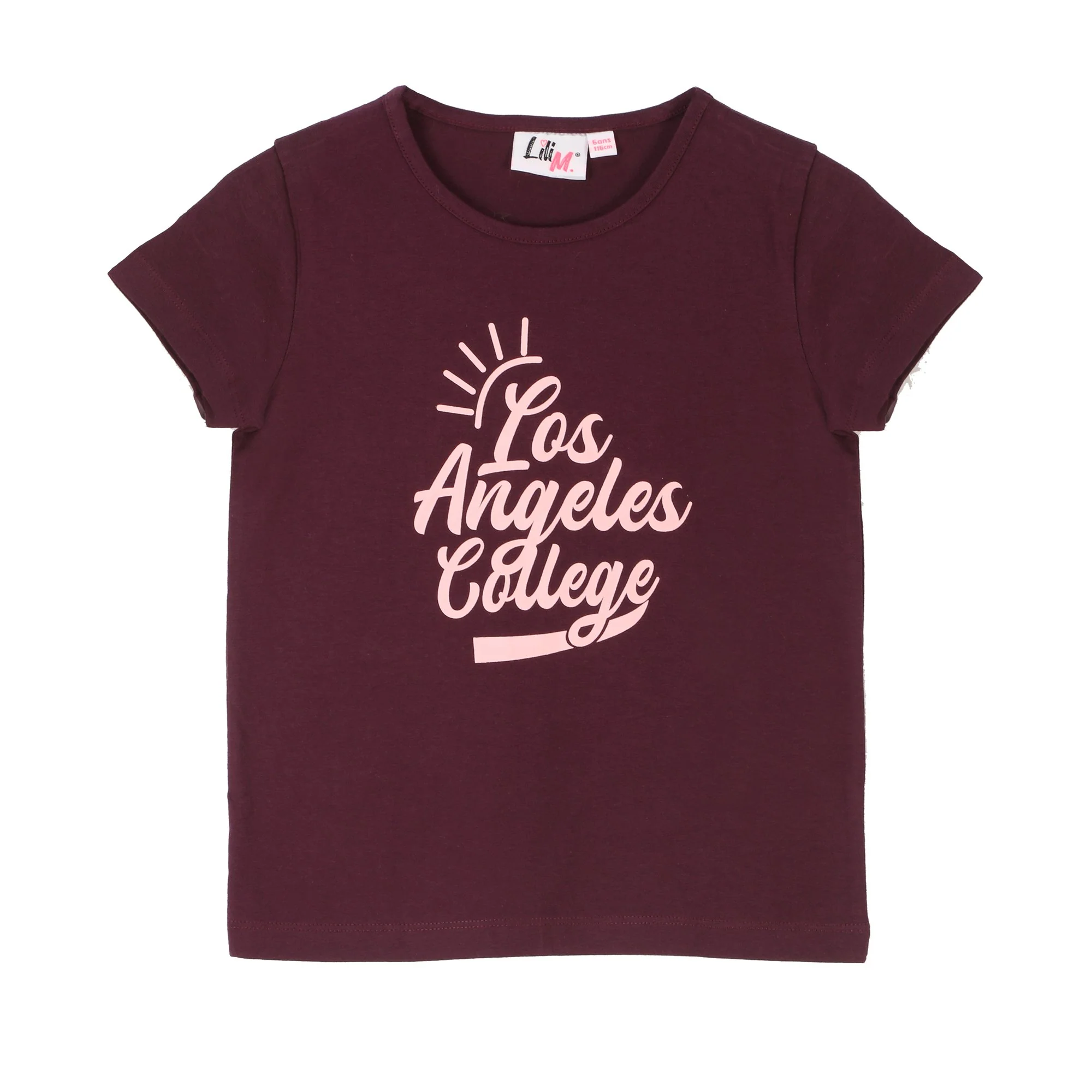 Tee-shirt manches courtes avec animation 3/12 ans - Violet