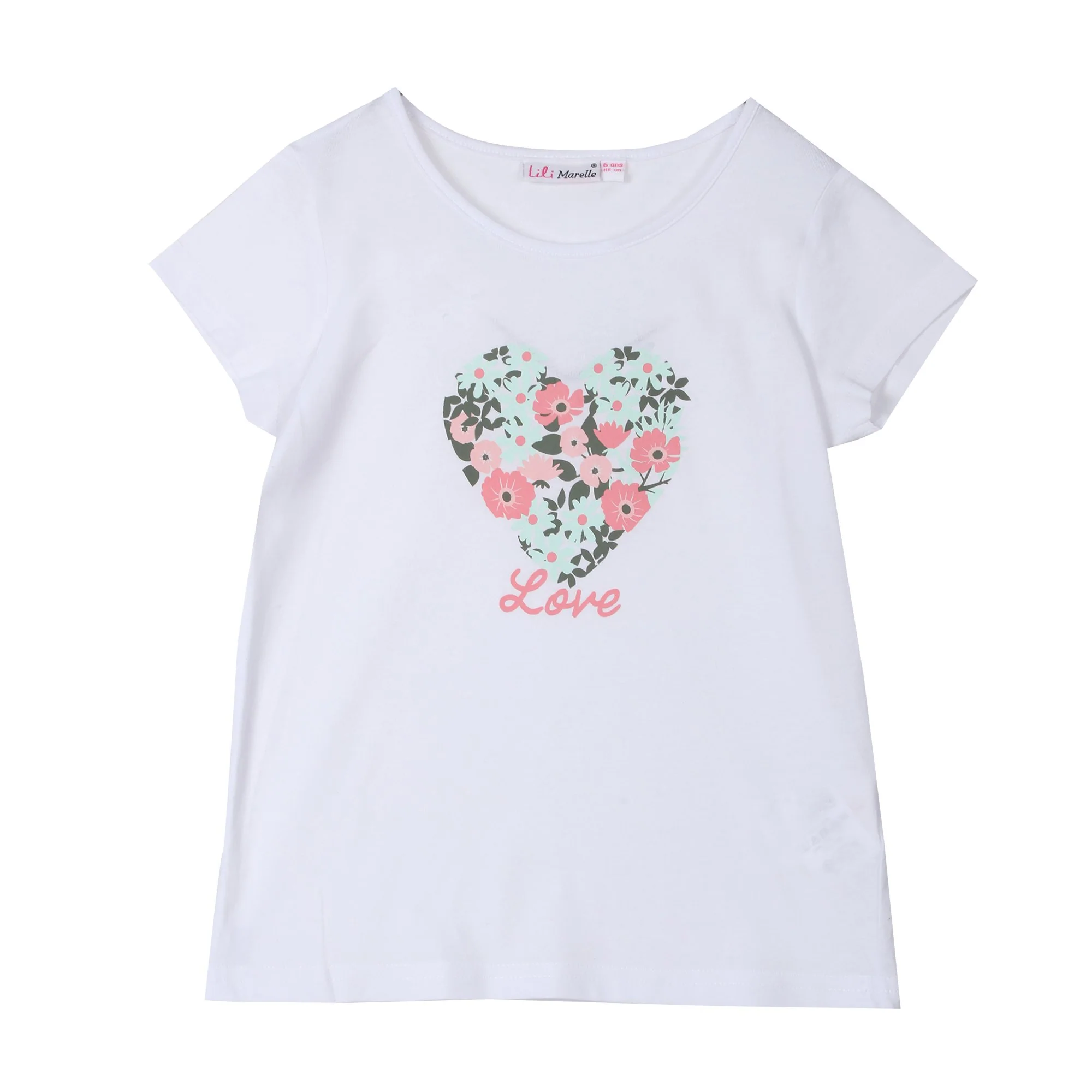 Tee-shirt manches courtes avec animation 3/6 ans - Rose
