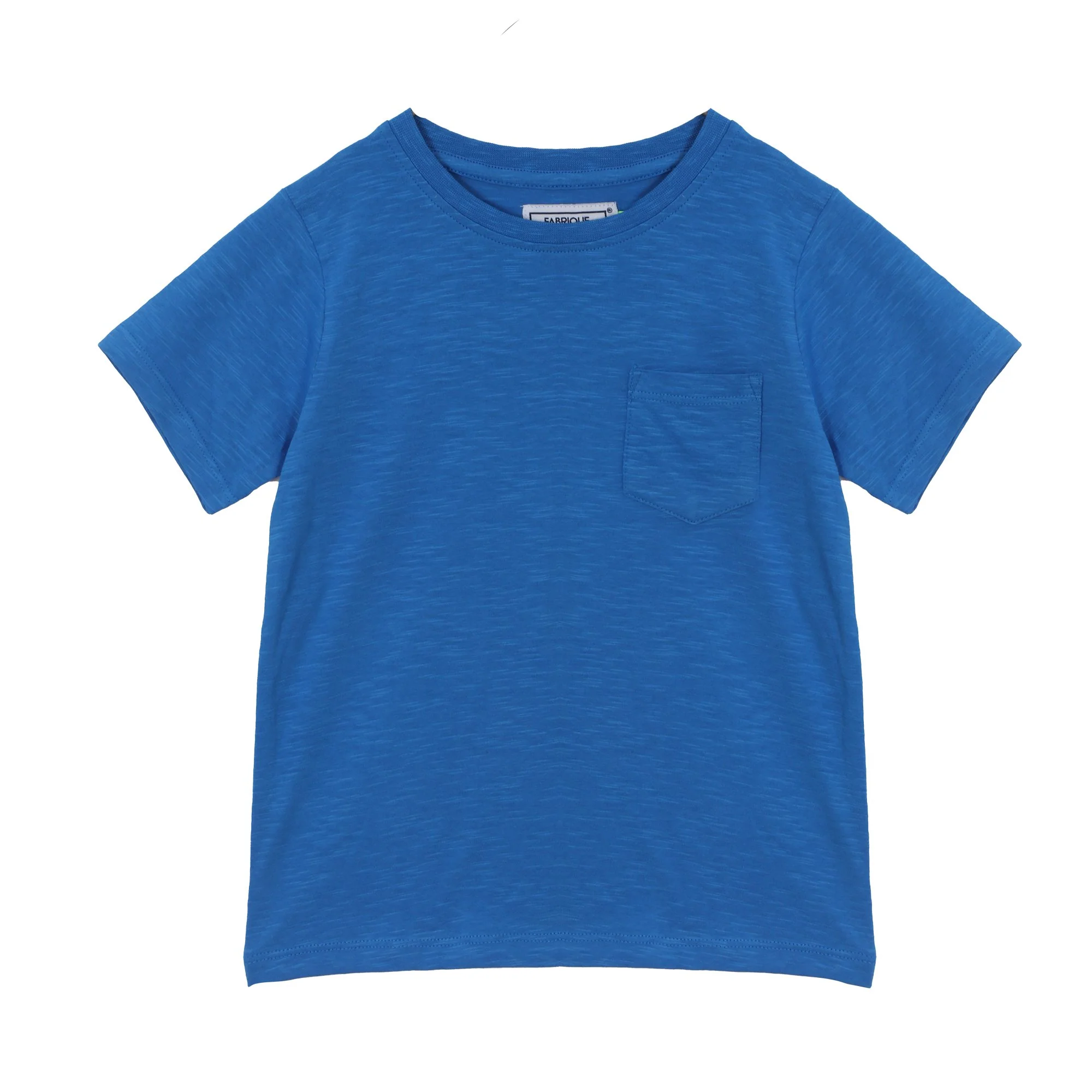 Tee-shirt manches courtes avec poche 3/6 ans - Bleu