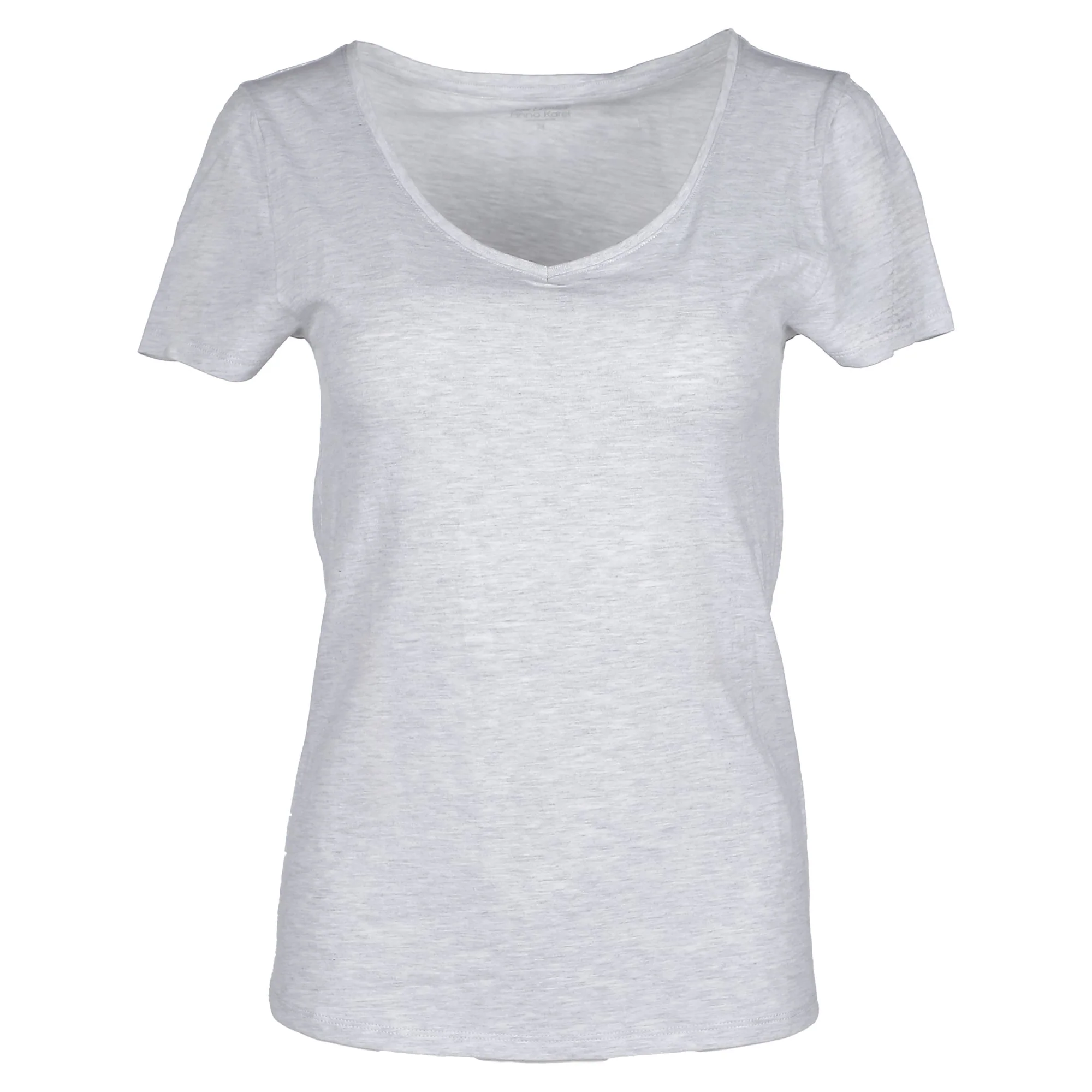 Tee-shirt manches courtes col V - Blanc - Image 5