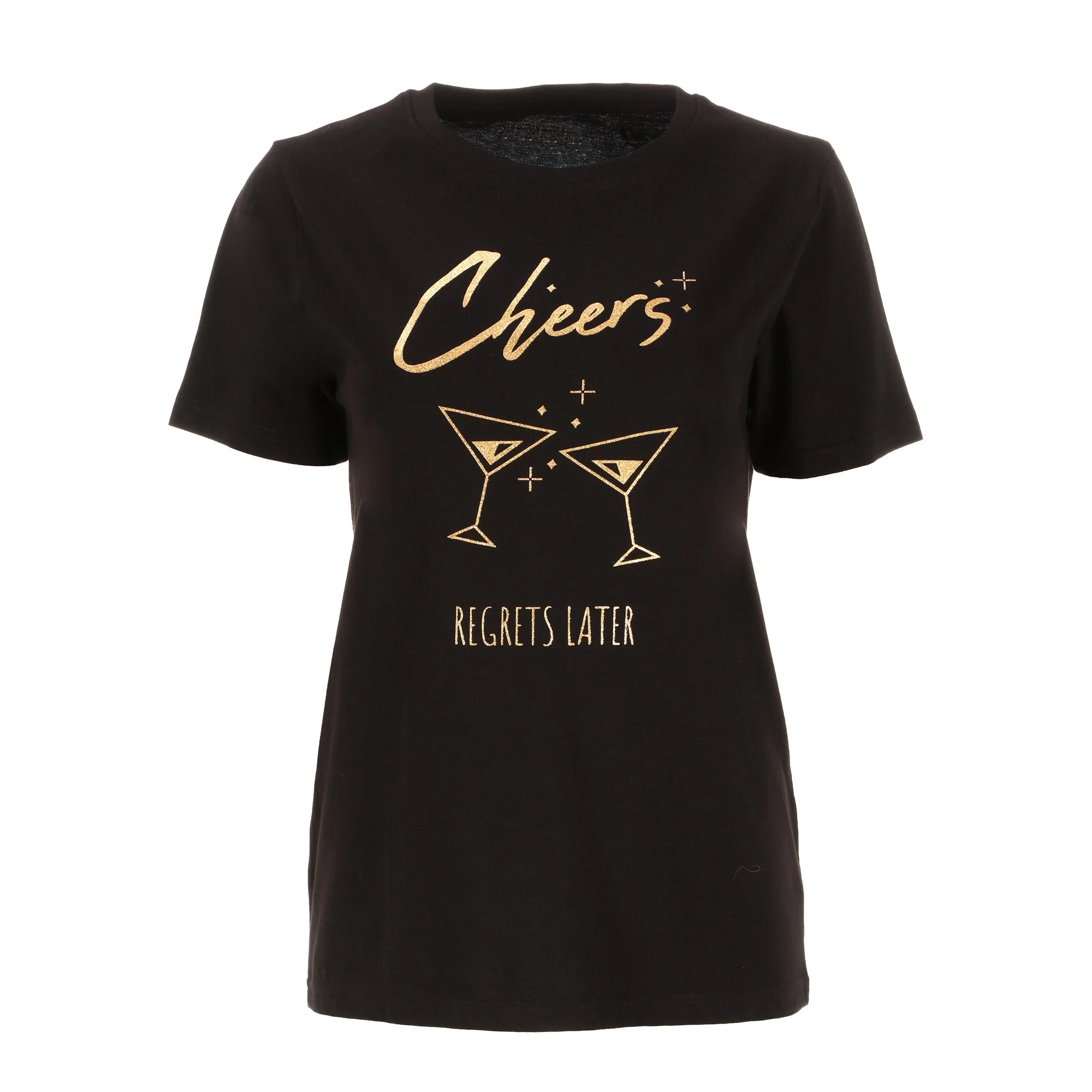 Tee-shirt manches courtes de Noël - Noir