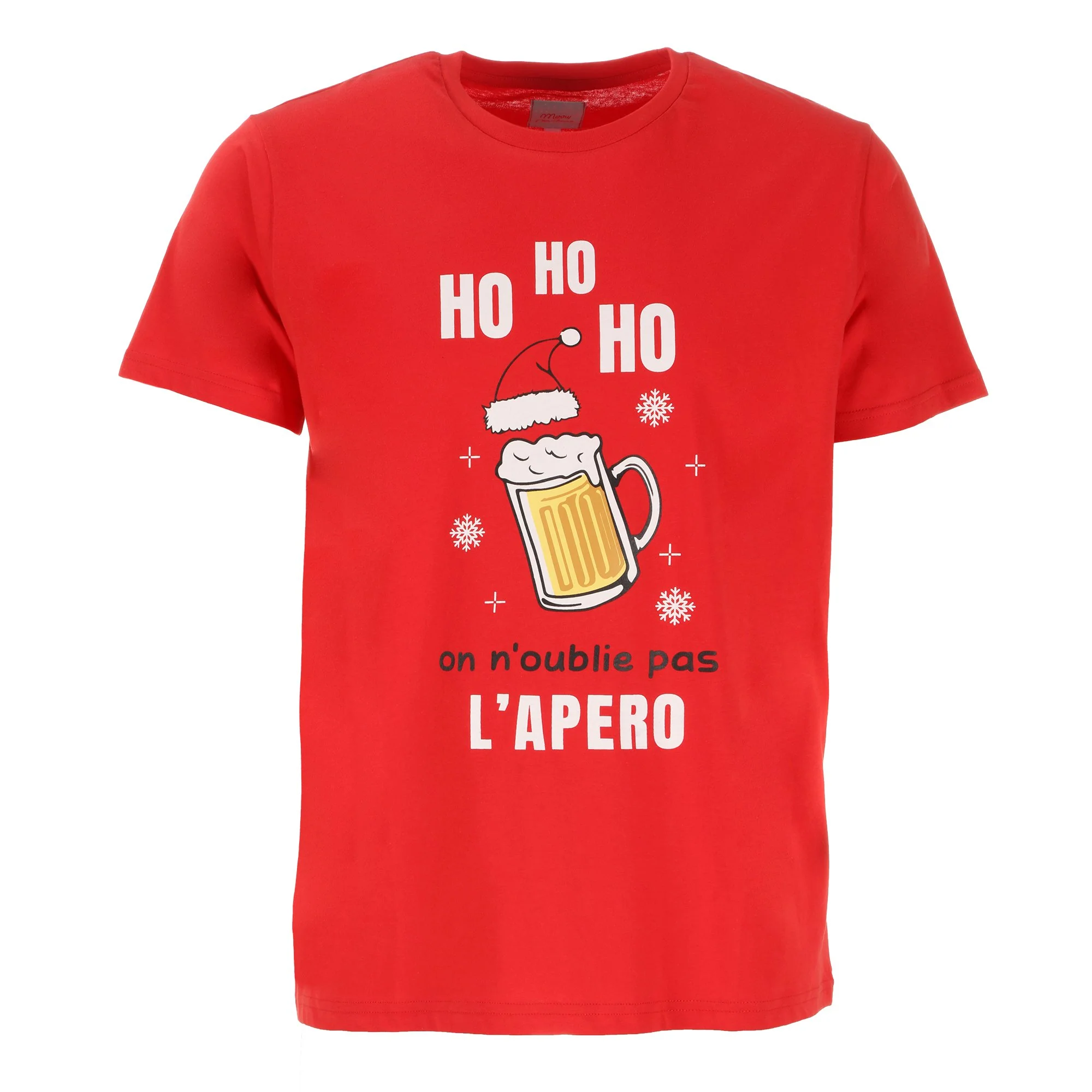 Tee-shirt manches courtes de Noël - Rouge