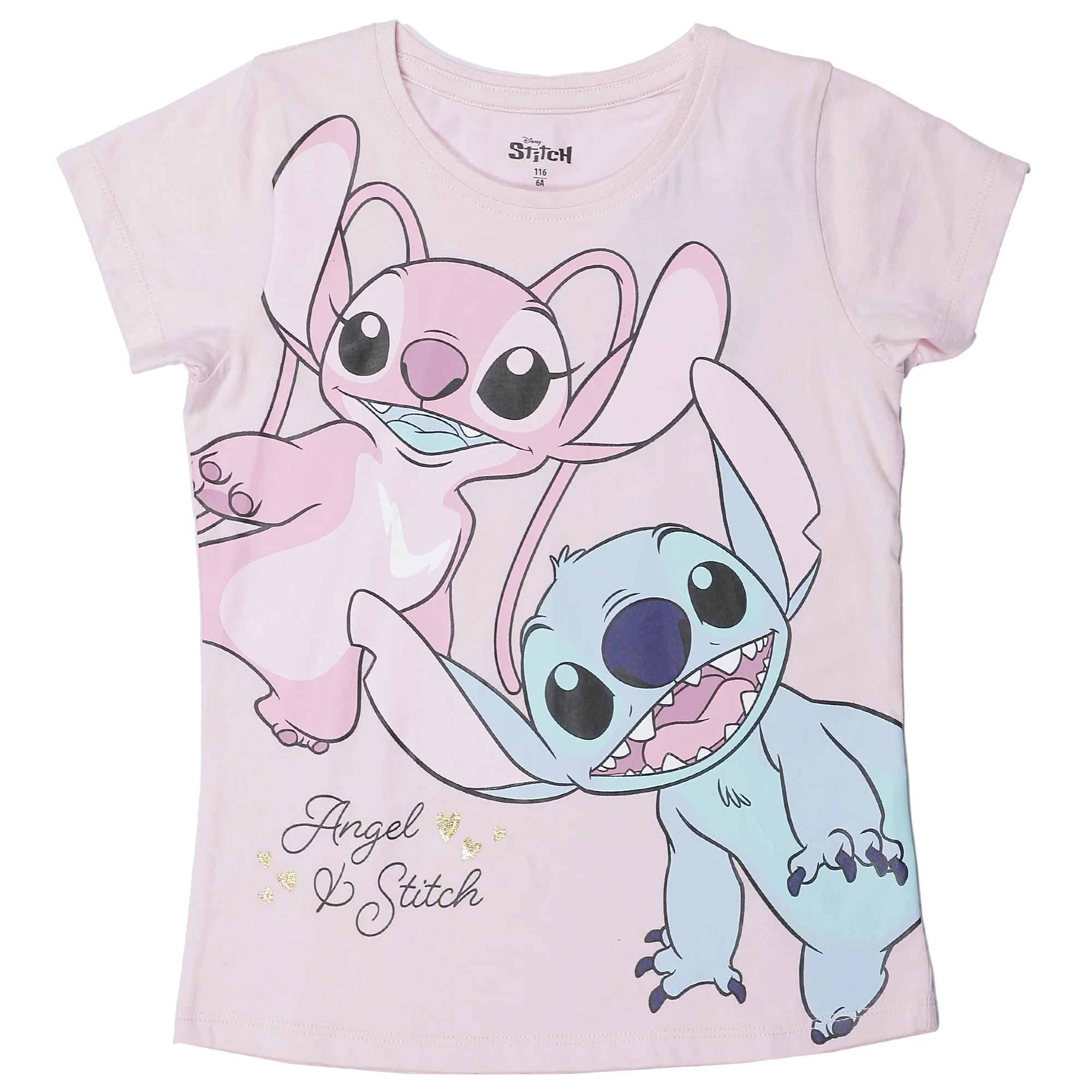 Tee-shirt manches courtes Stitch ou Gaby 2-8 ans - Bleu - Image 4