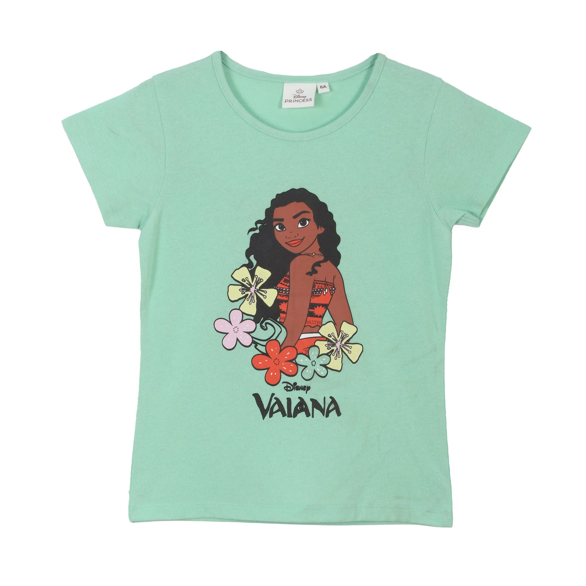 Tee-shirt manches courtes Vaiana ou Minnie 4/10 ans - Vert