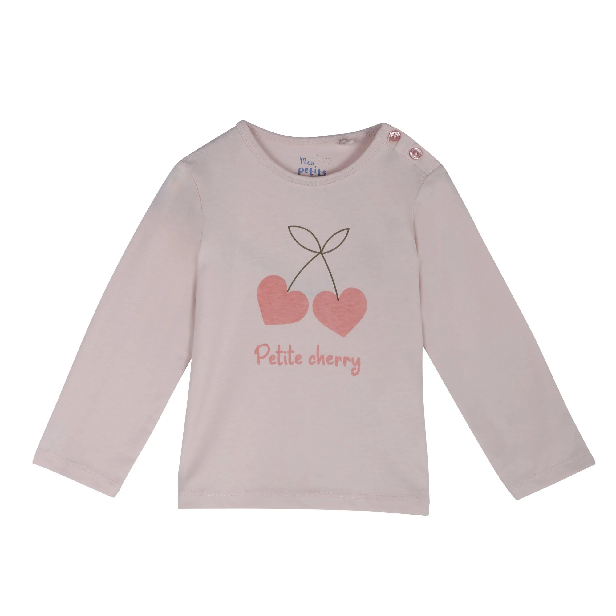 Tee-shirt manches longues 3/36 mois - Rose