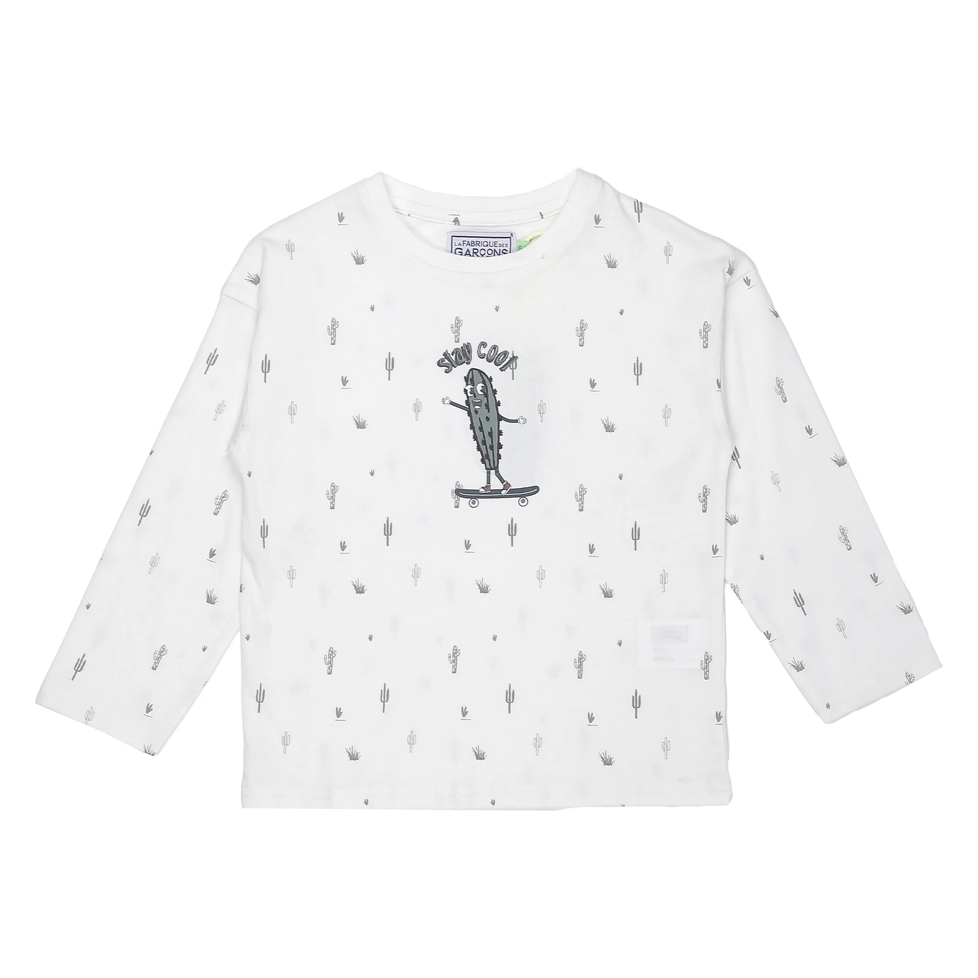 Tee-shirt manches longues avec animation 3/10 ans - Bleu foncé - Image 3