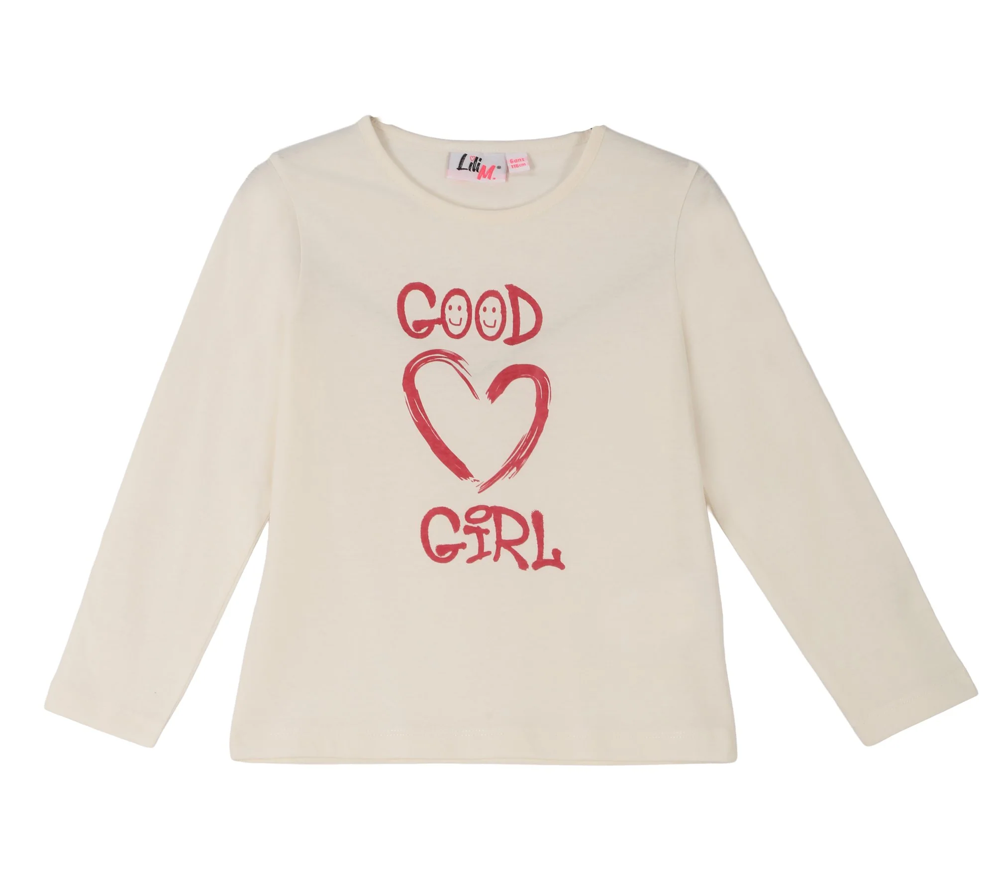 Tee-shirt manches longues avec animation 3/12 ans - Beige