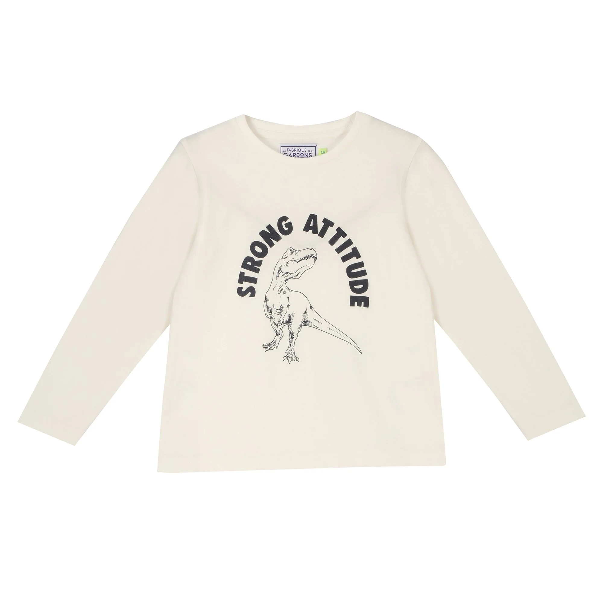 Tee-shirt manches longues avec animation 3/12 ans - Blanc
