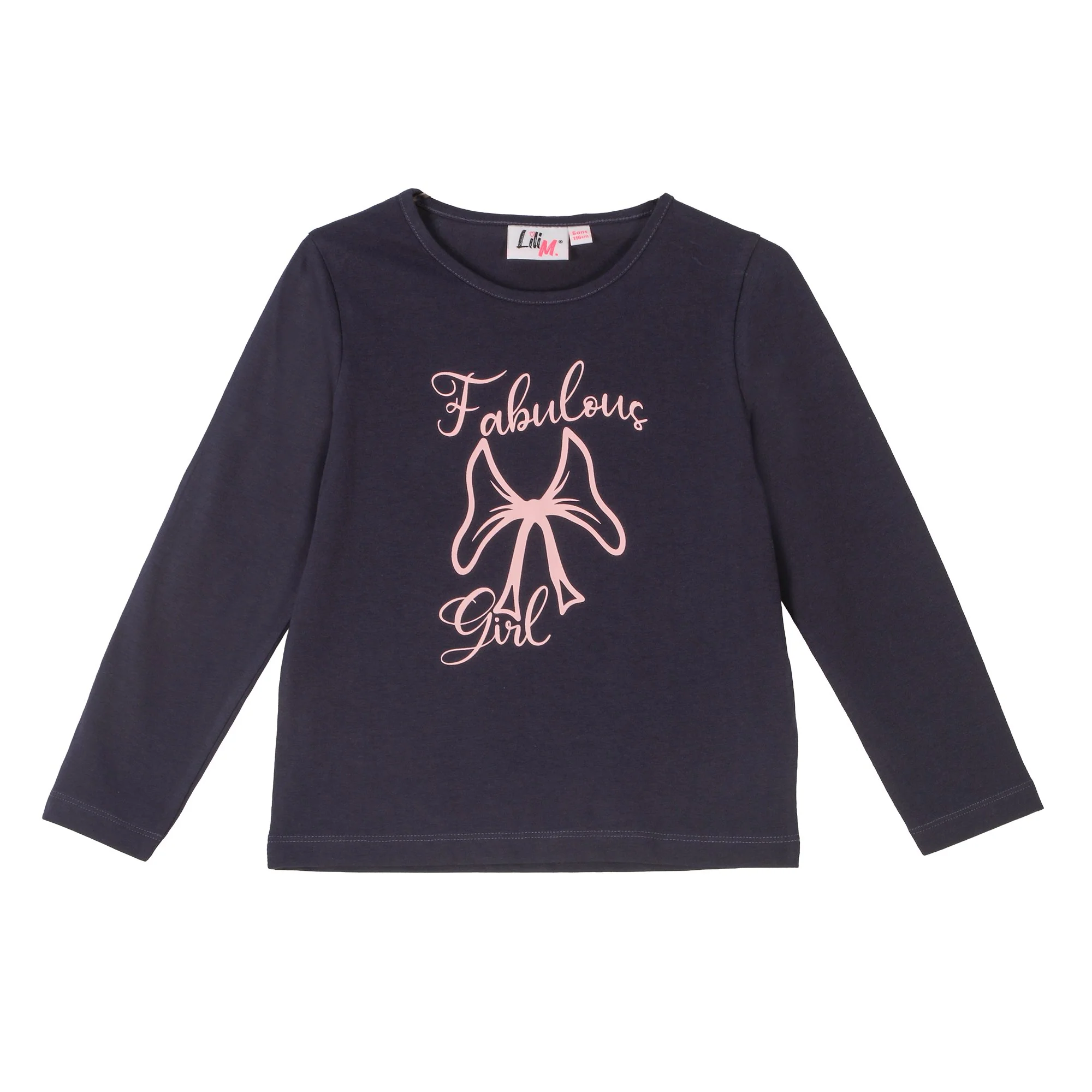 Tee-shirt manches longues avec animation 3/12 ans - Bleu foncé