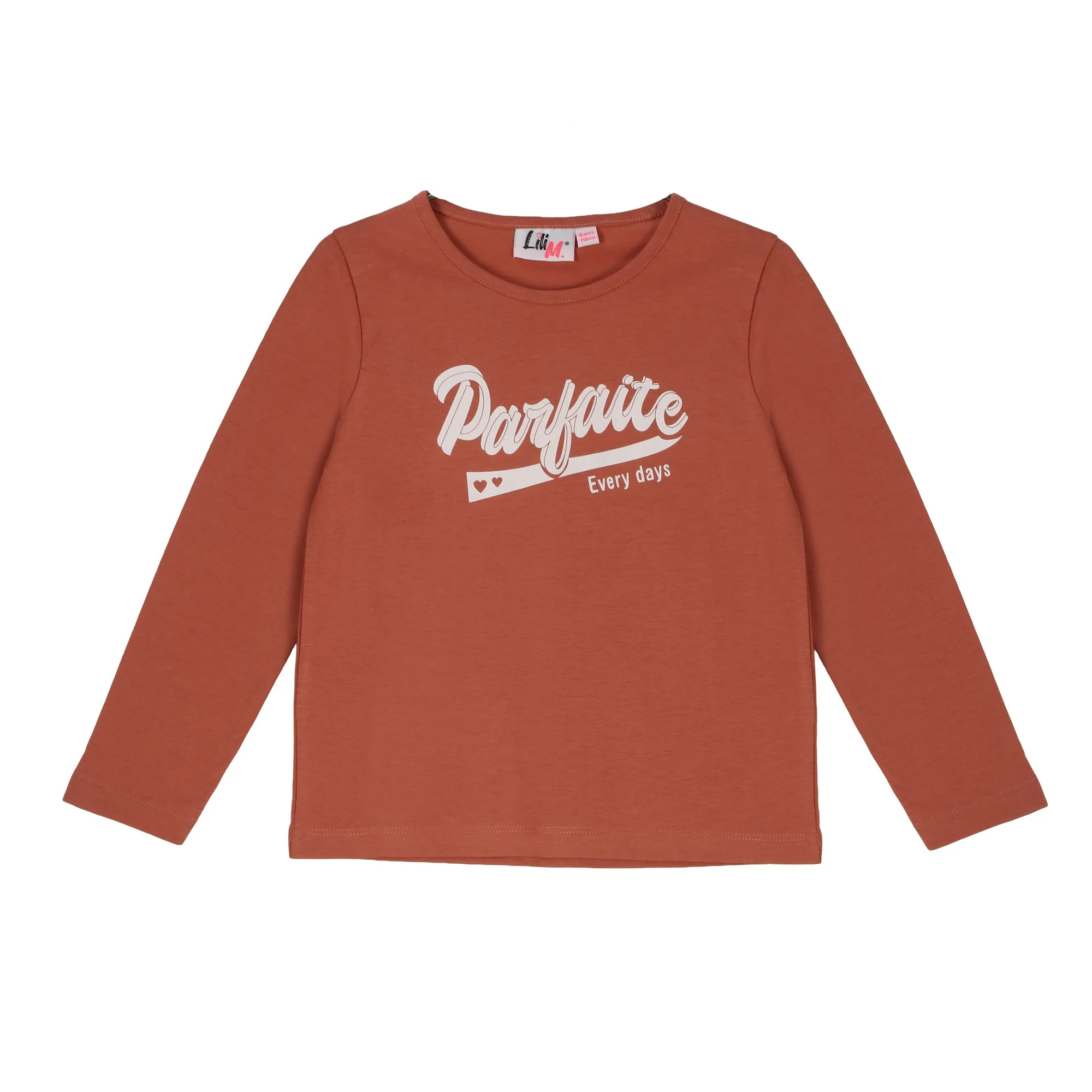 Tee-shirt manches longues avec animation 3/12 ans - Orange