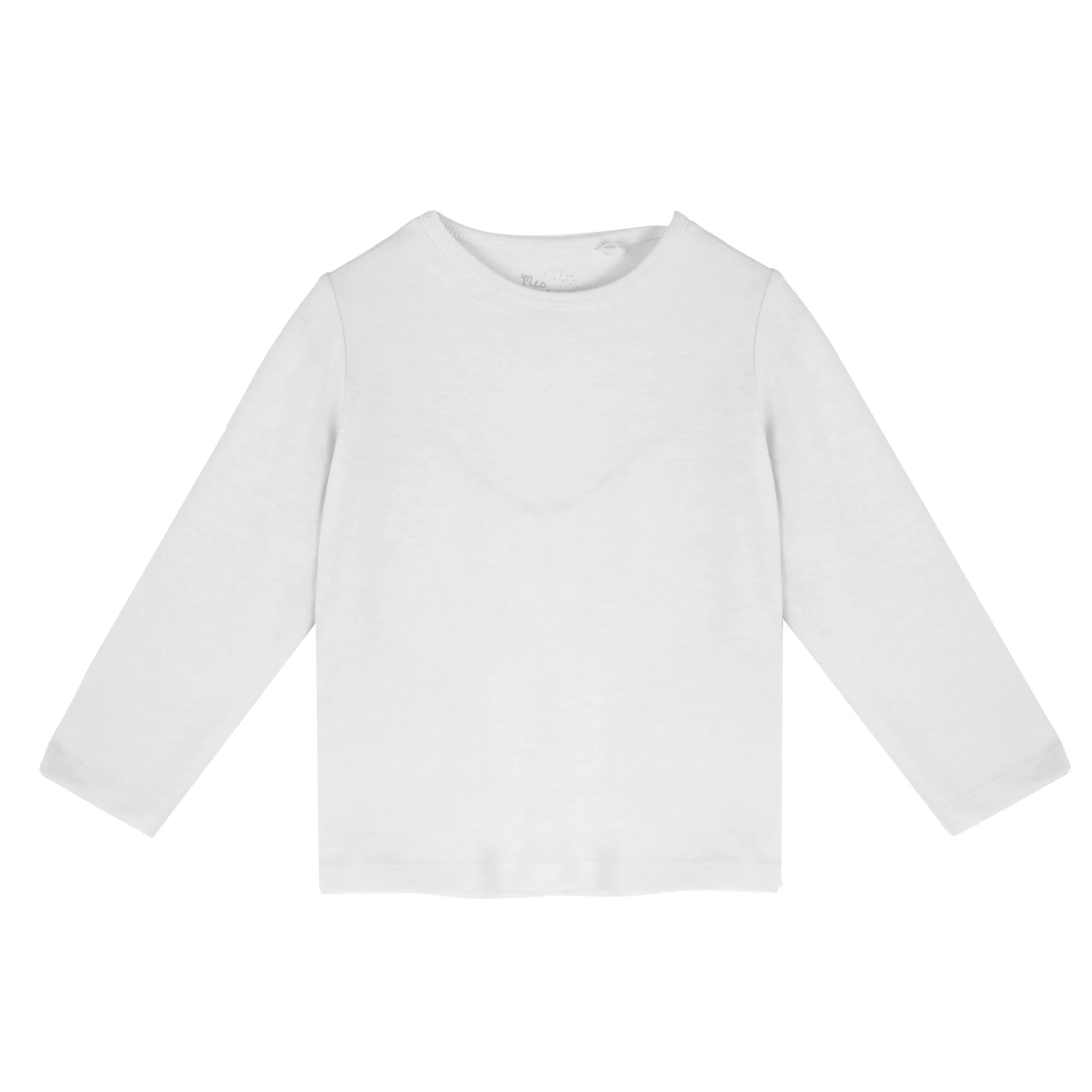 Tee-shirt manches longues uni 3/36 mois  - Beige