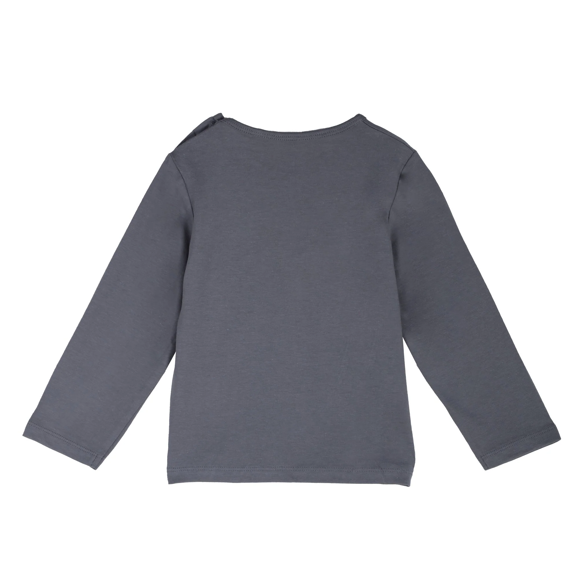 Tee-shirt manches longues uni 3/36 mois  - Bleu - Image 2