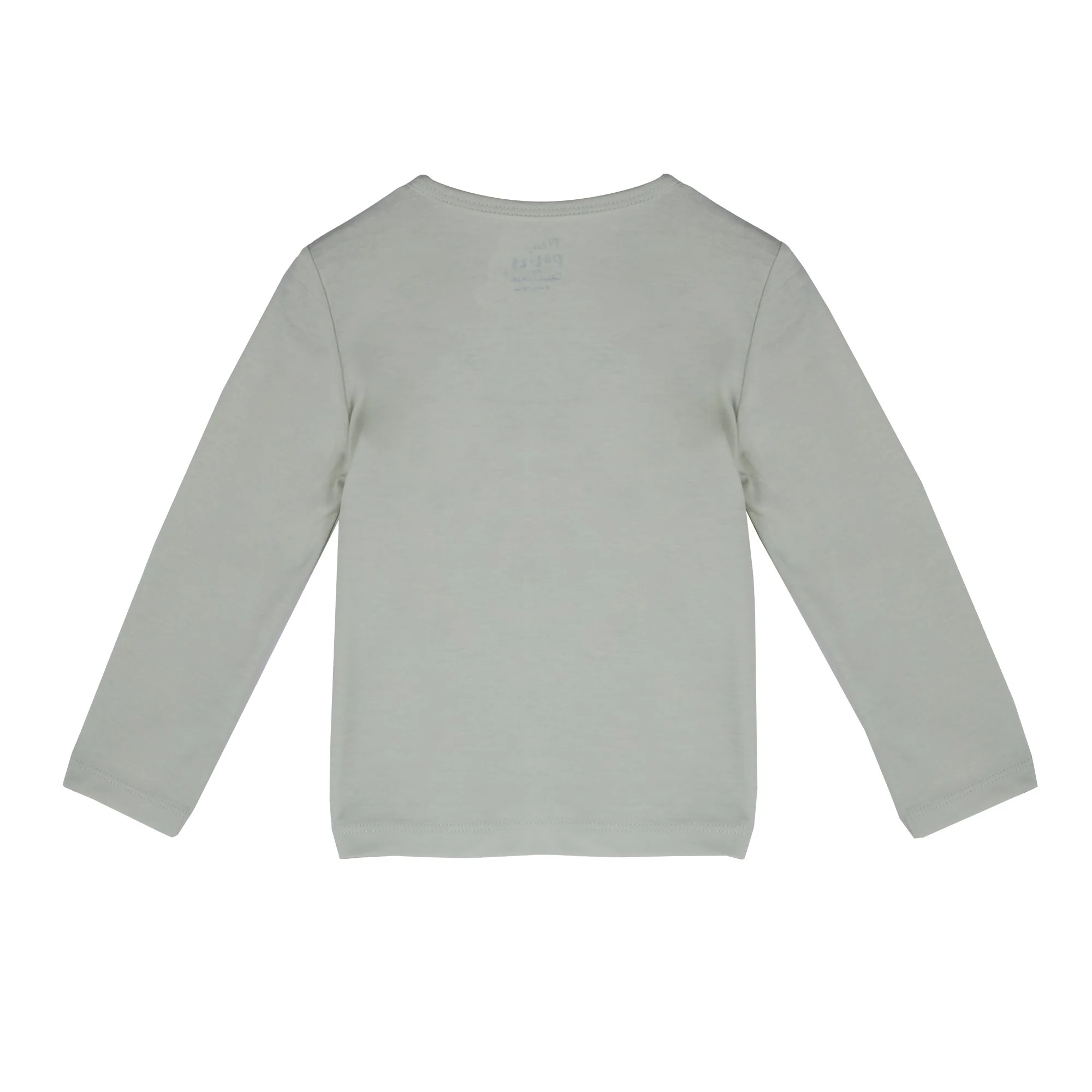 Tee-shirt manches longues uni 3/36 mois  - Vert - Image 2
