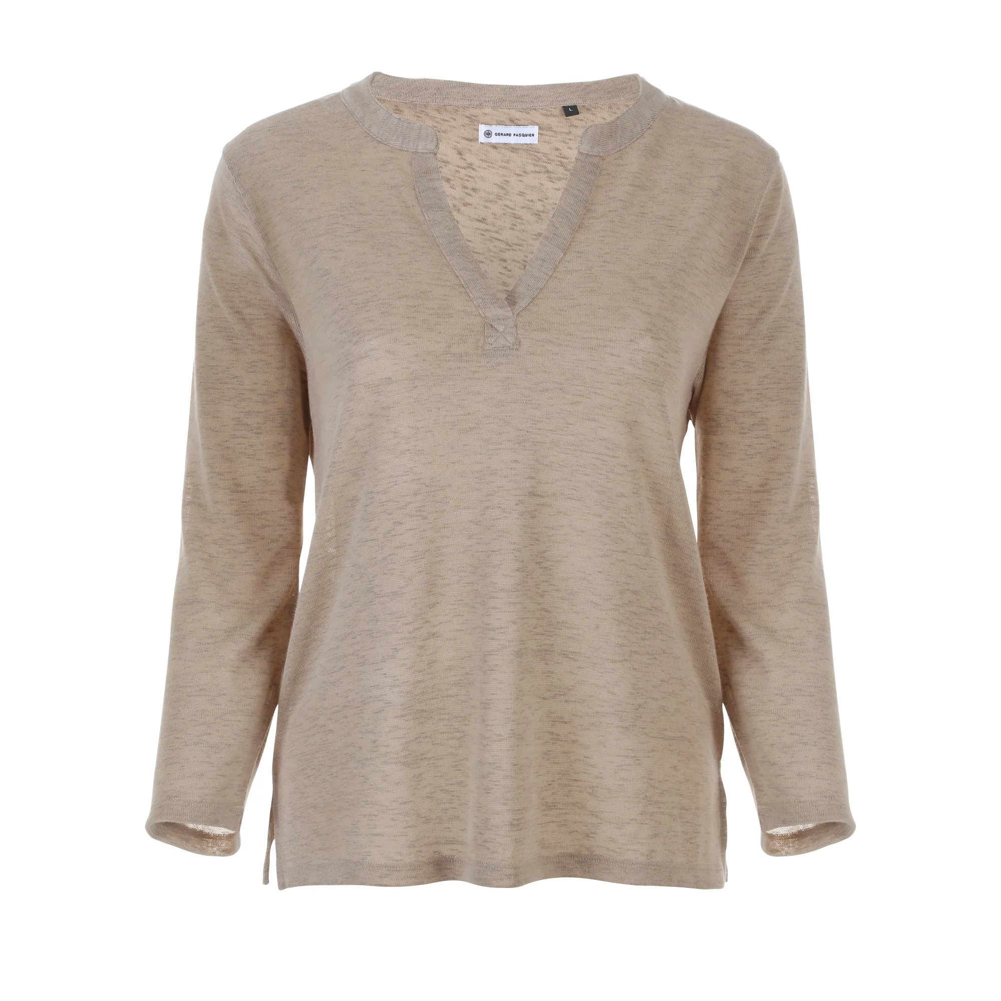 Tee-shirt manches longues uni  - Noir