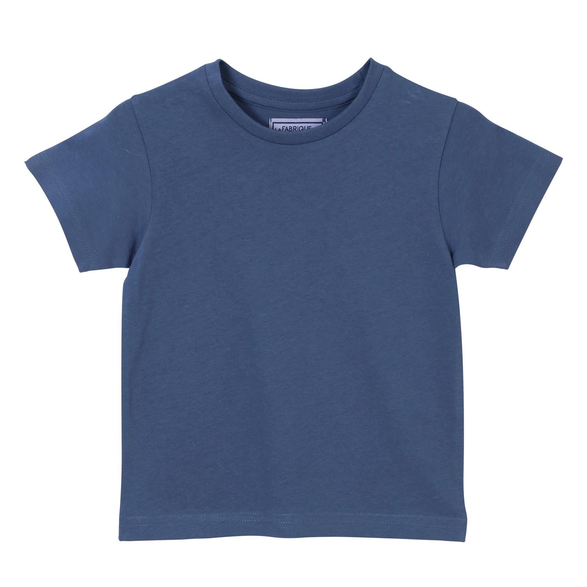Tee-shirt uni manches courtes 3/12 ans - Bleu - Image 5