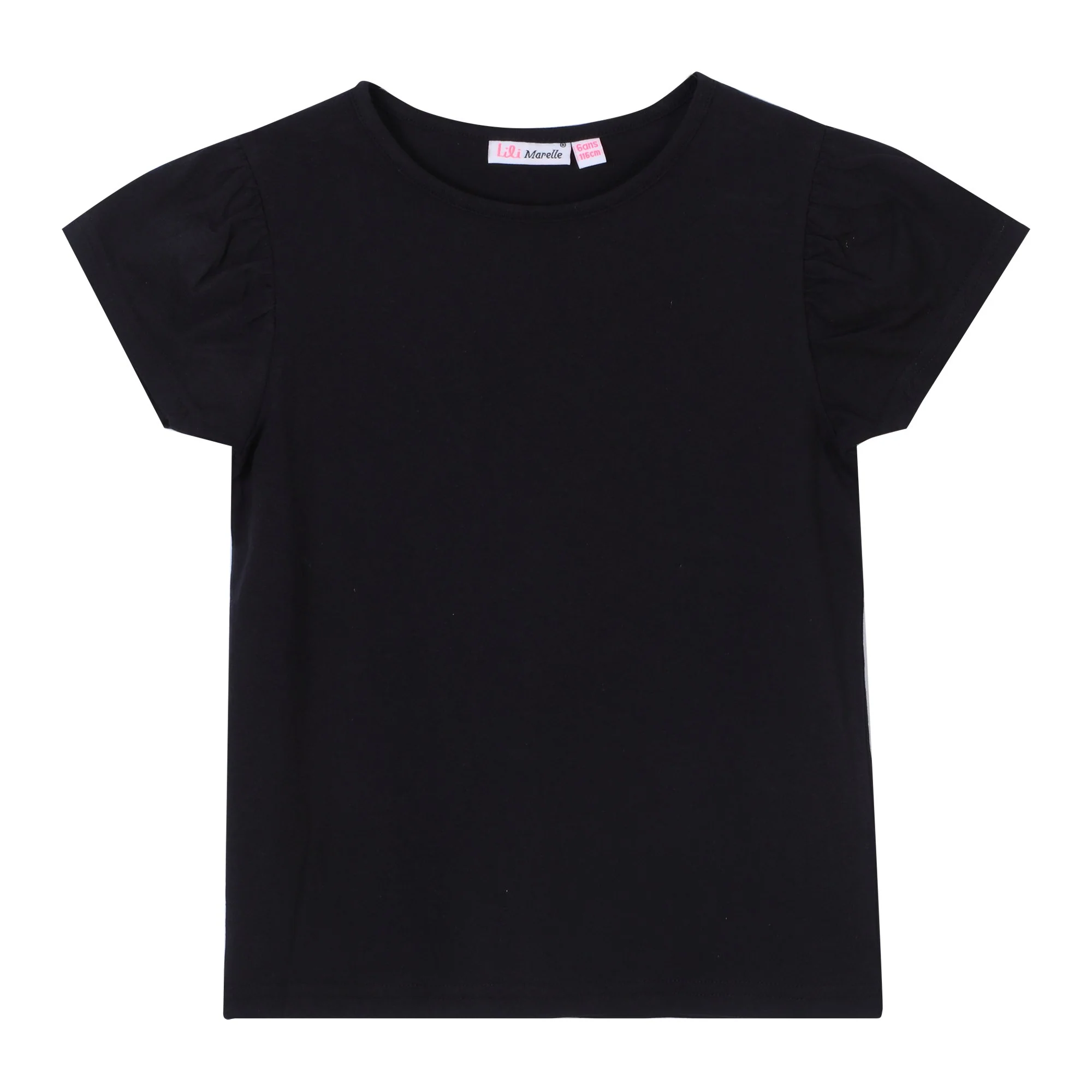 Tee-shirt uni manches courtes 3/12 ans - Rose - Image 3