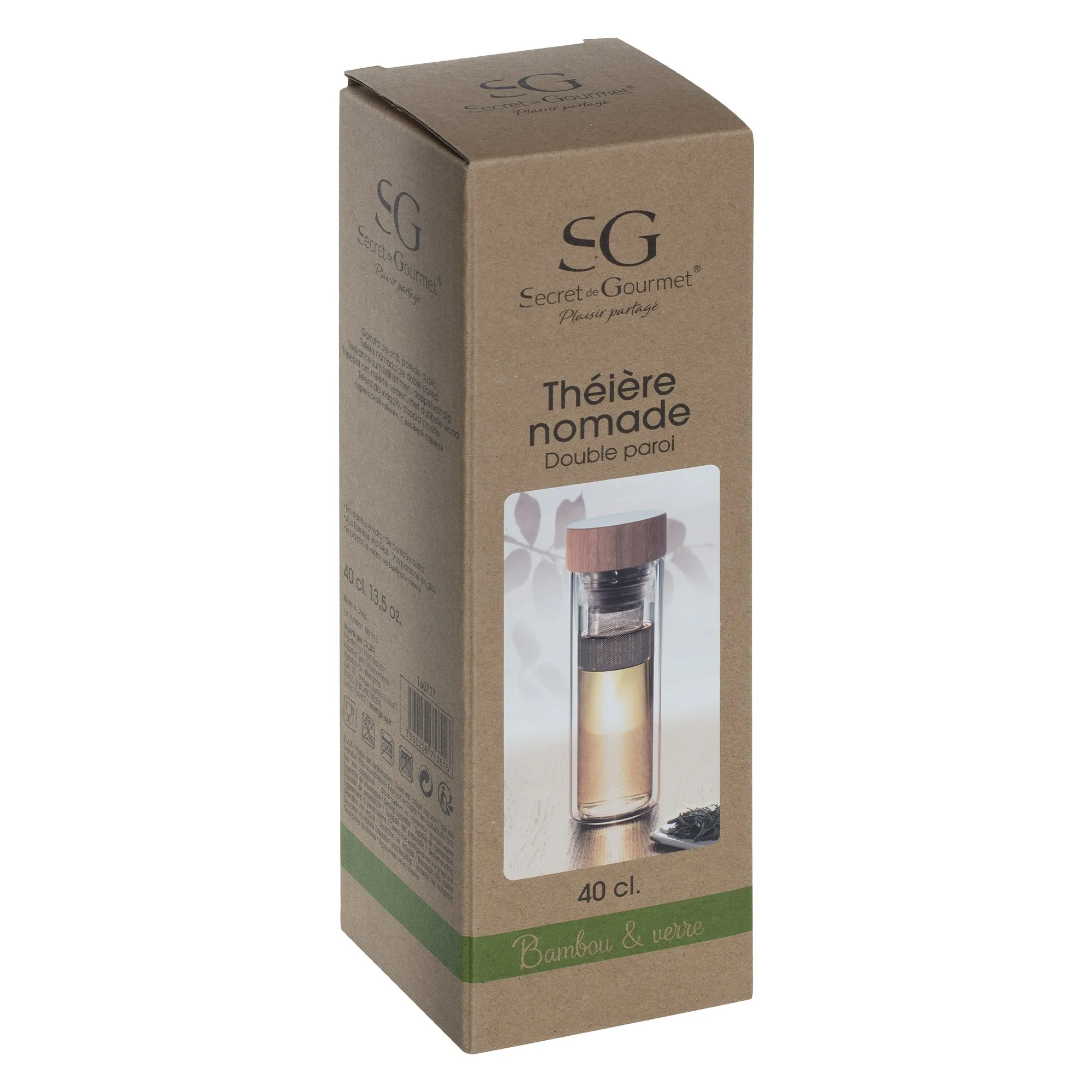 Théière double paroi 40 cl