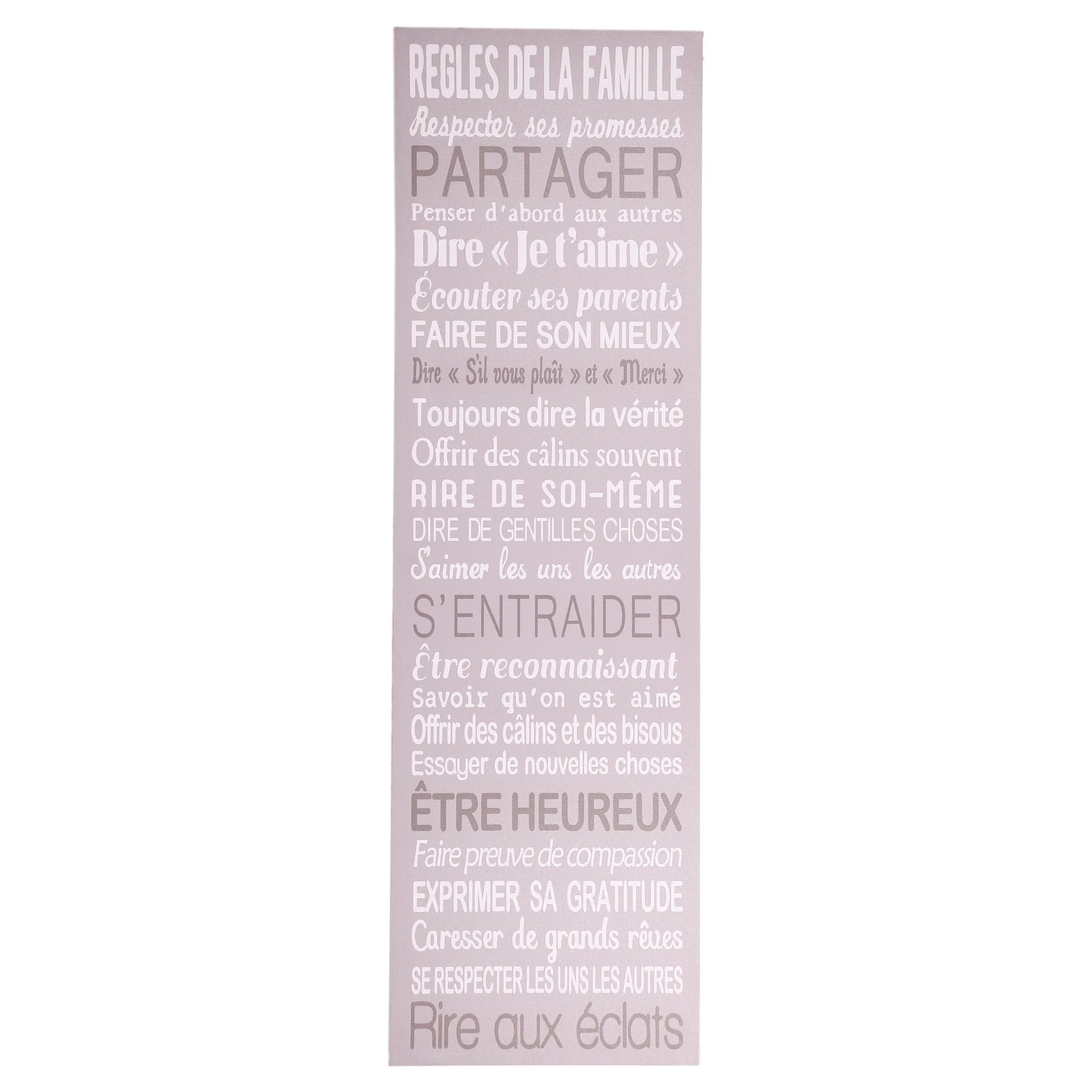 Toile imprimée des règles de la maison - Image 5