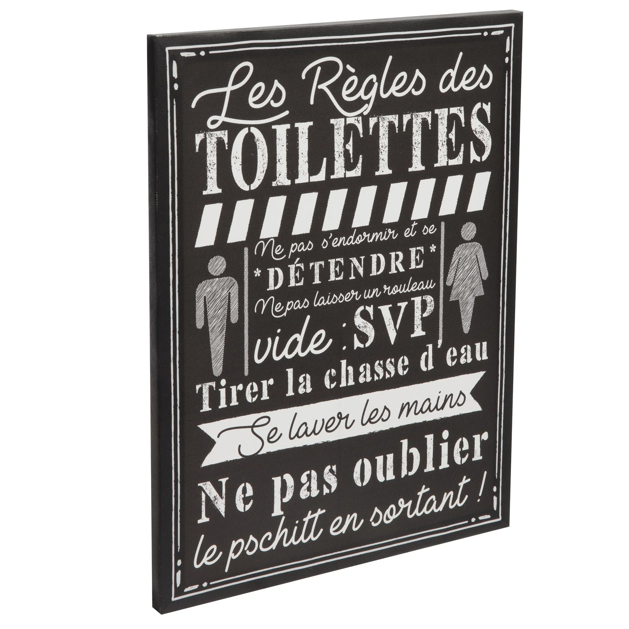 Toile imprimée règles de la maison - Image 4