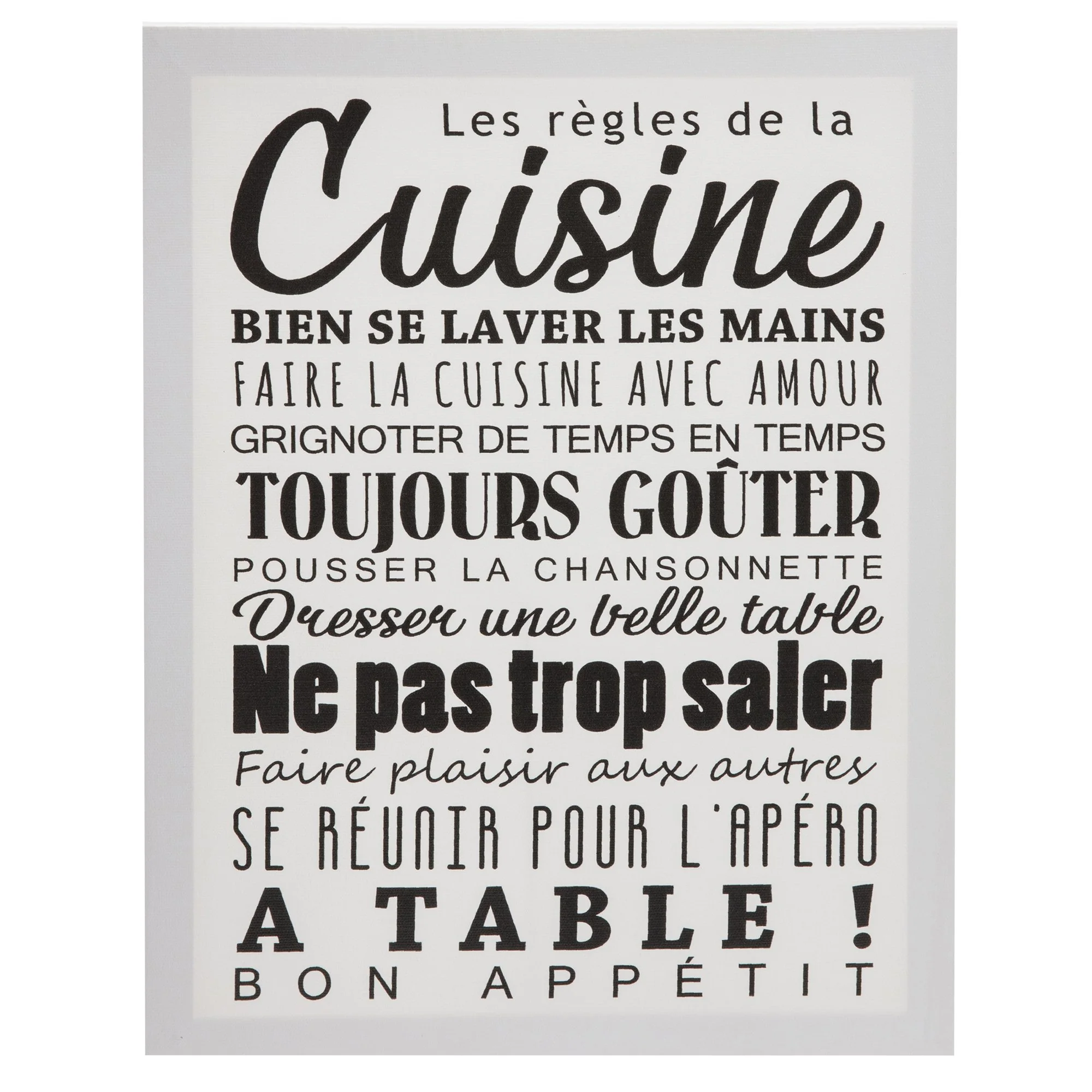 Toile imprimée règles de la maison - Image 5
