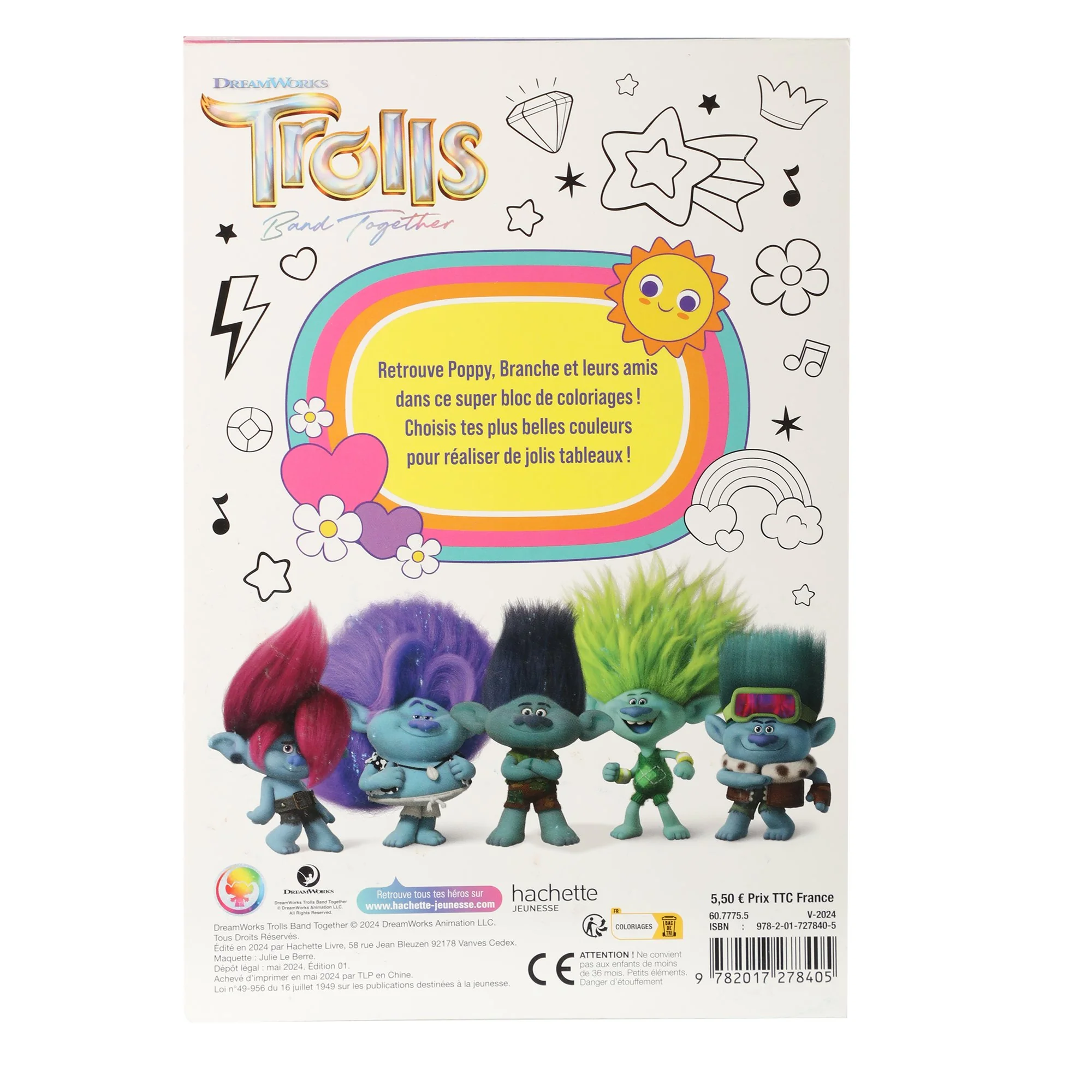 Trolls - bloc de coloriages - Image 2