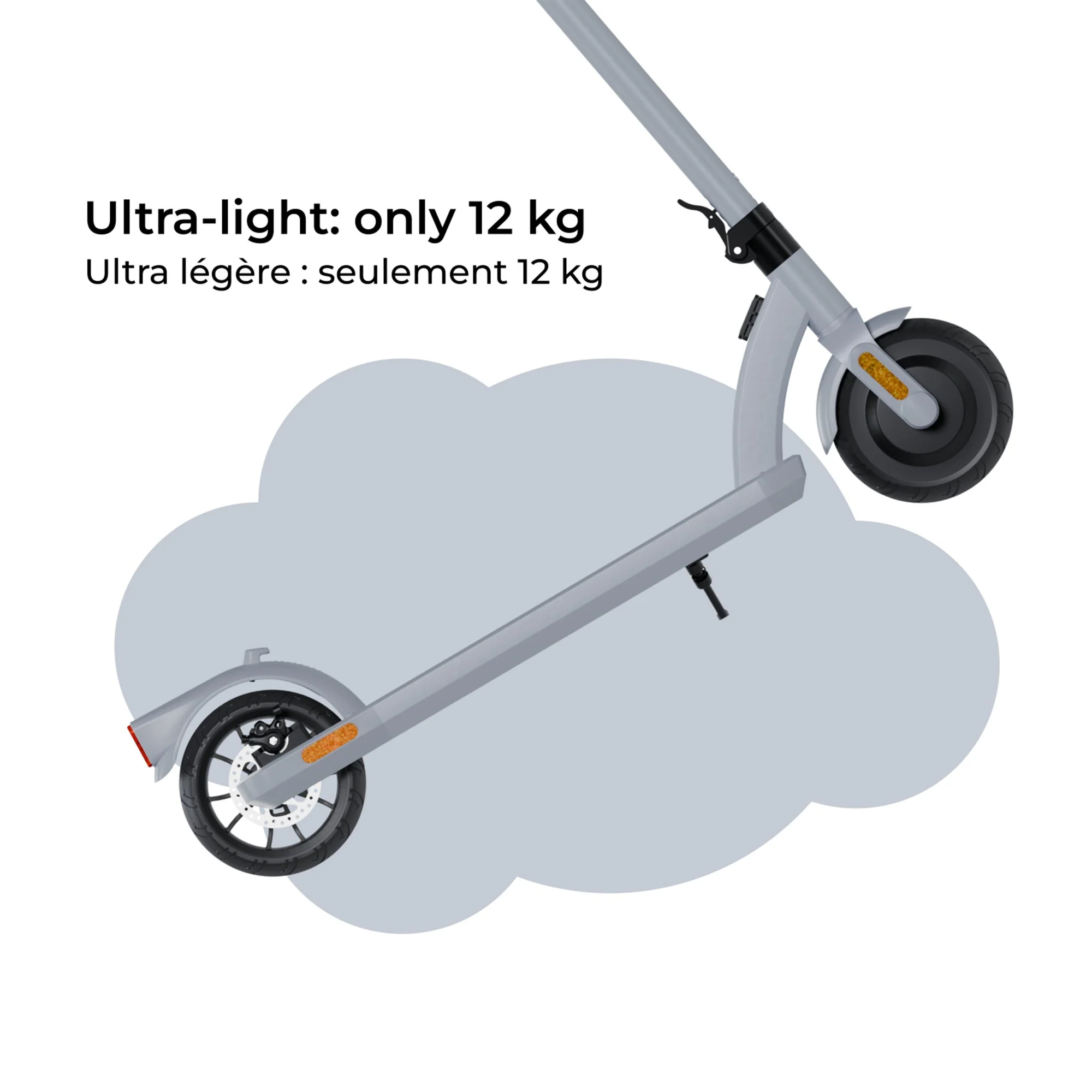 Trottinette électrique 80 N EVO - grise - Image 5