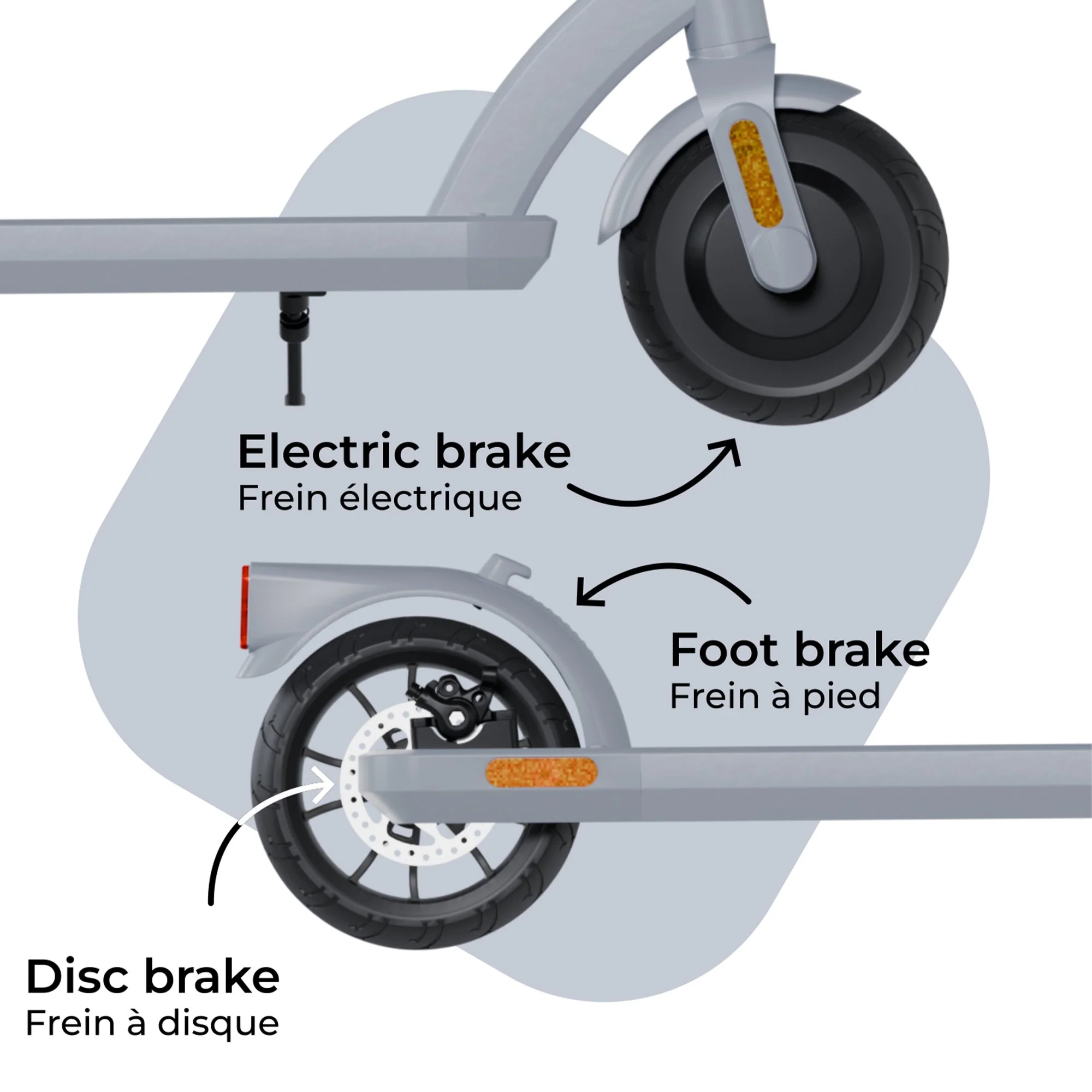 Trottinette électrique 80 N EVO - grise - Image 6