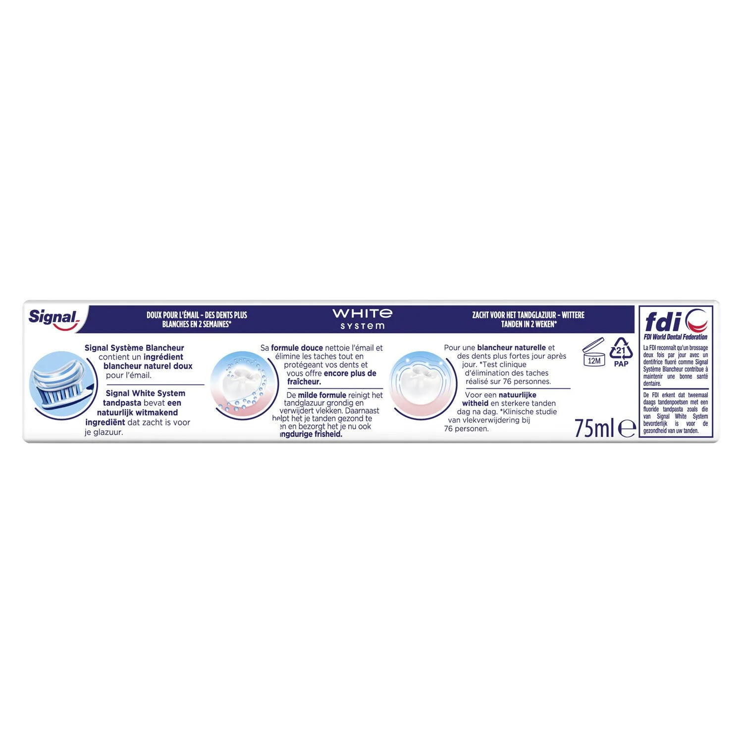 Tube de dentifrice système blancheur - Image 2