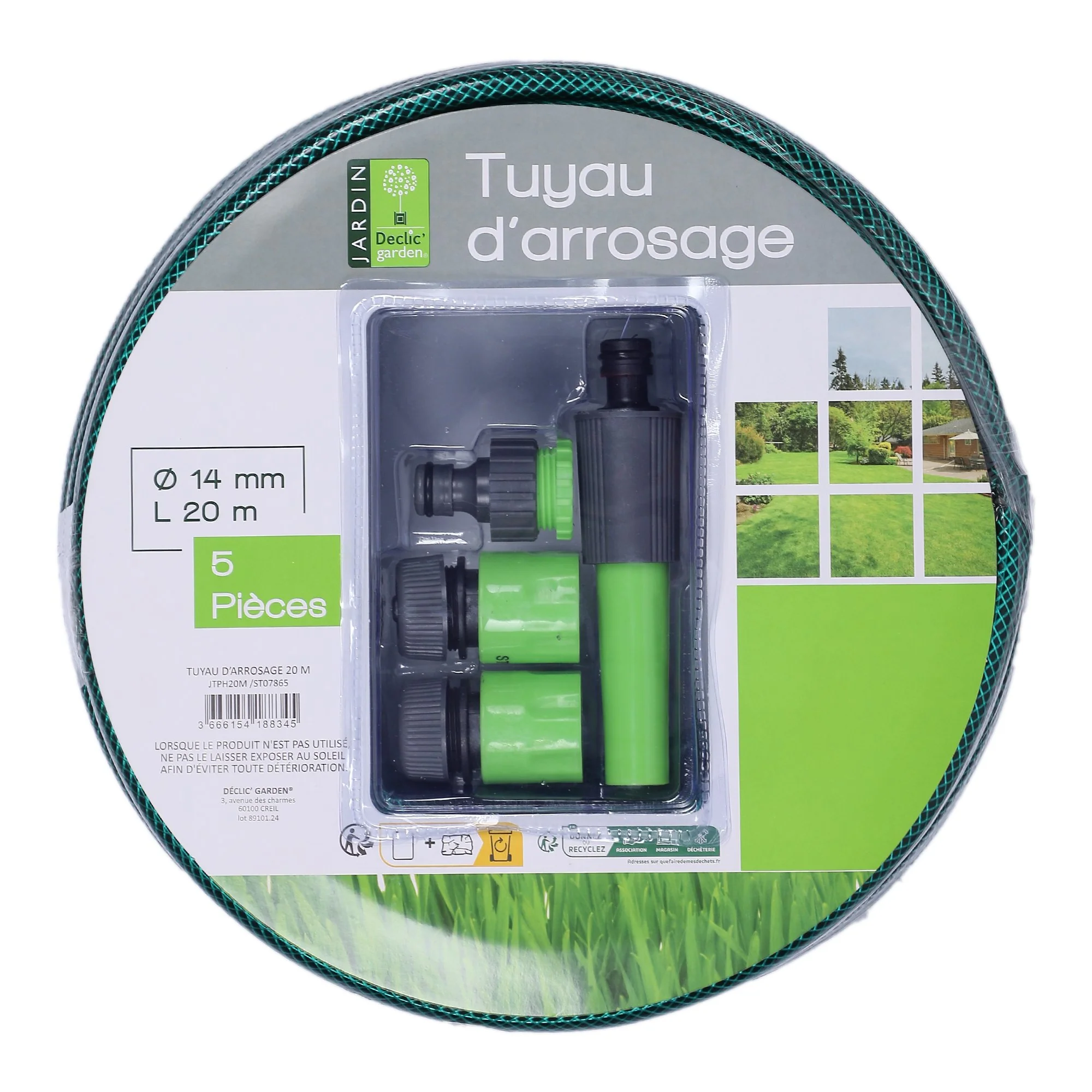 Tuyau d'arrosage pour jardin 20m
