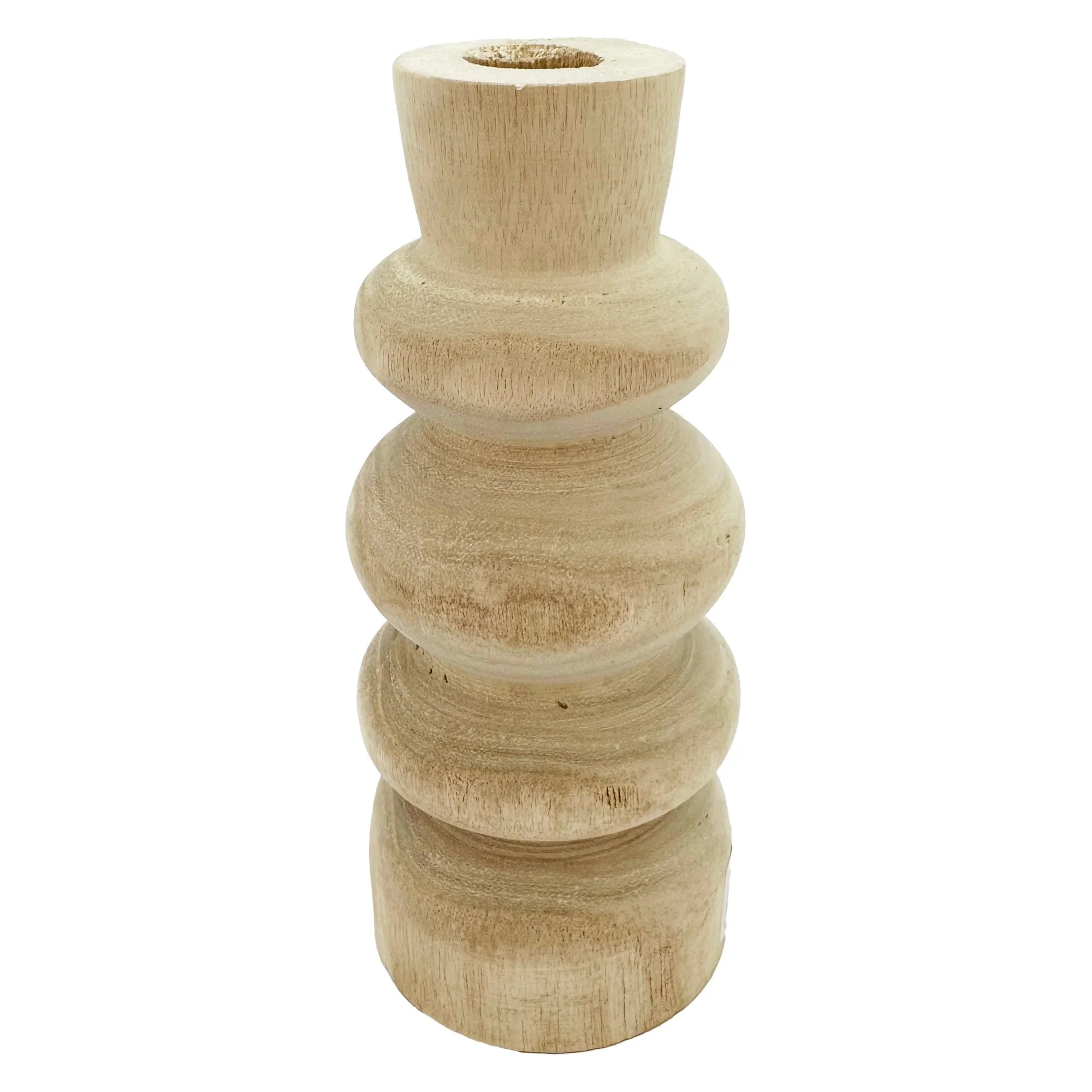VASE DESIGN  EN PAULOWNIA 8.5X20CM