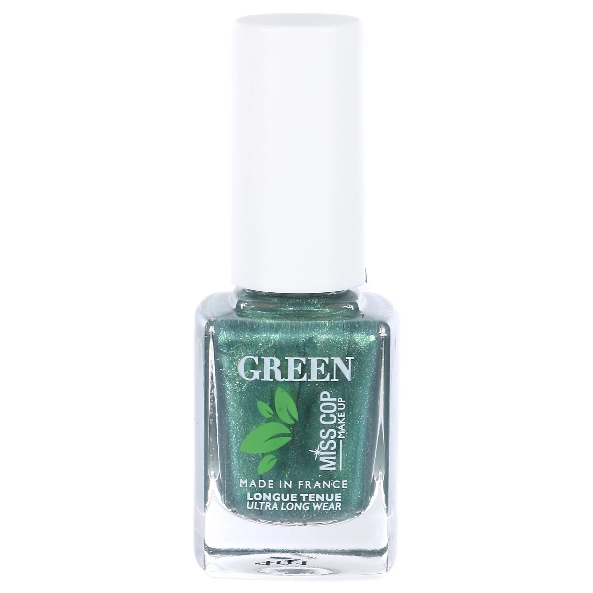 Vernis à ongle vert impérial pailleté