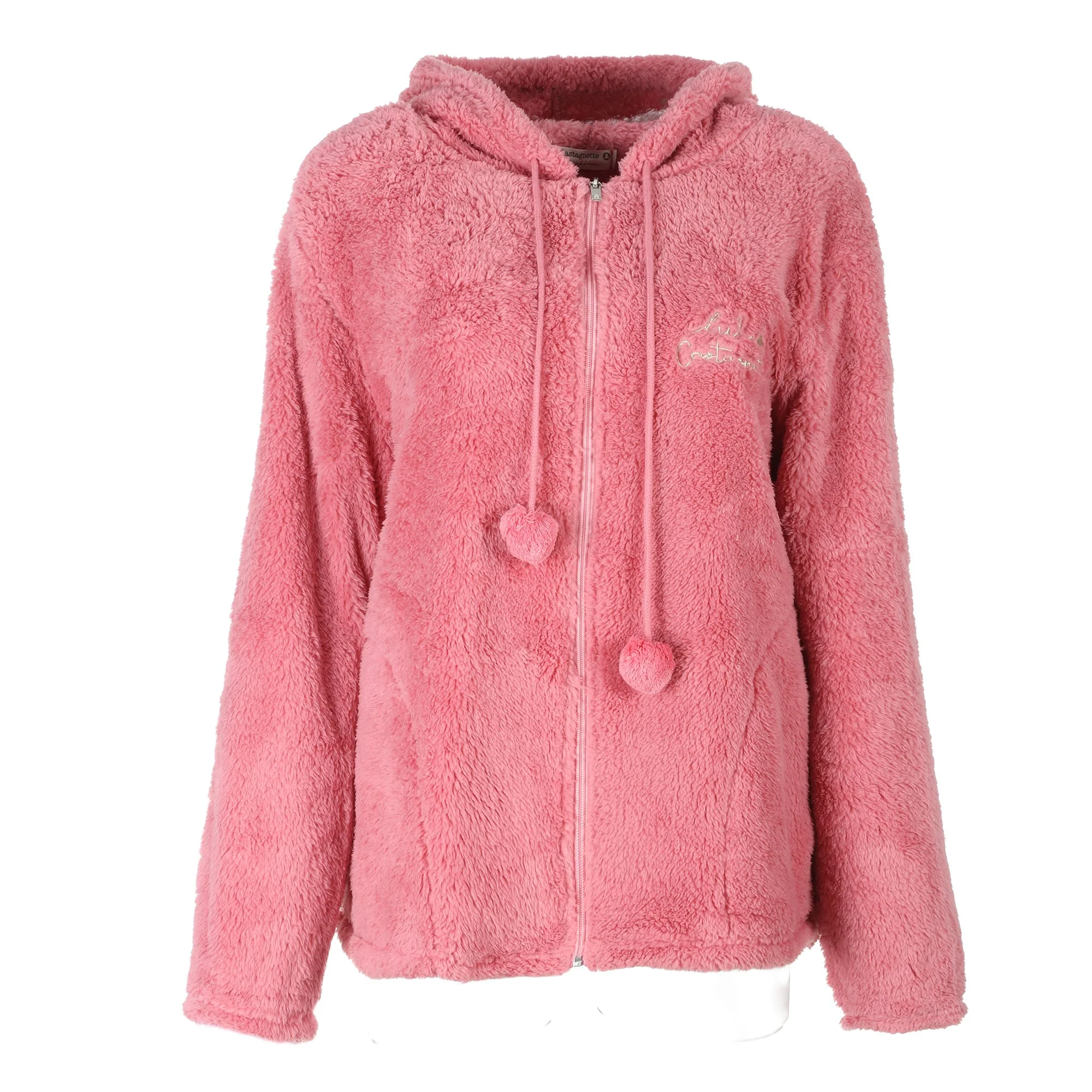 Veste d'intérieur en coral fleece - Rose