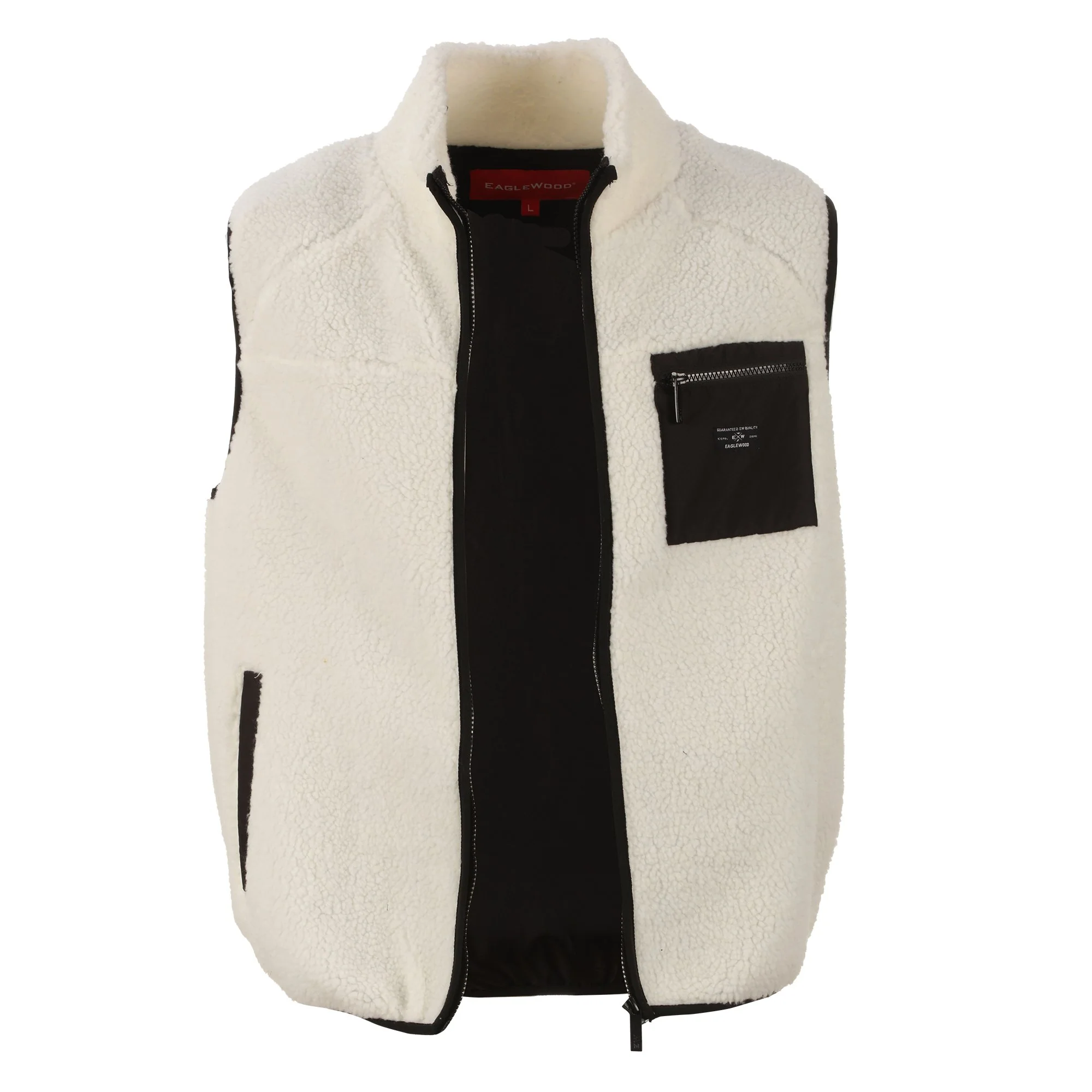 Veste sans manches sherpa - Blanc - Image 2