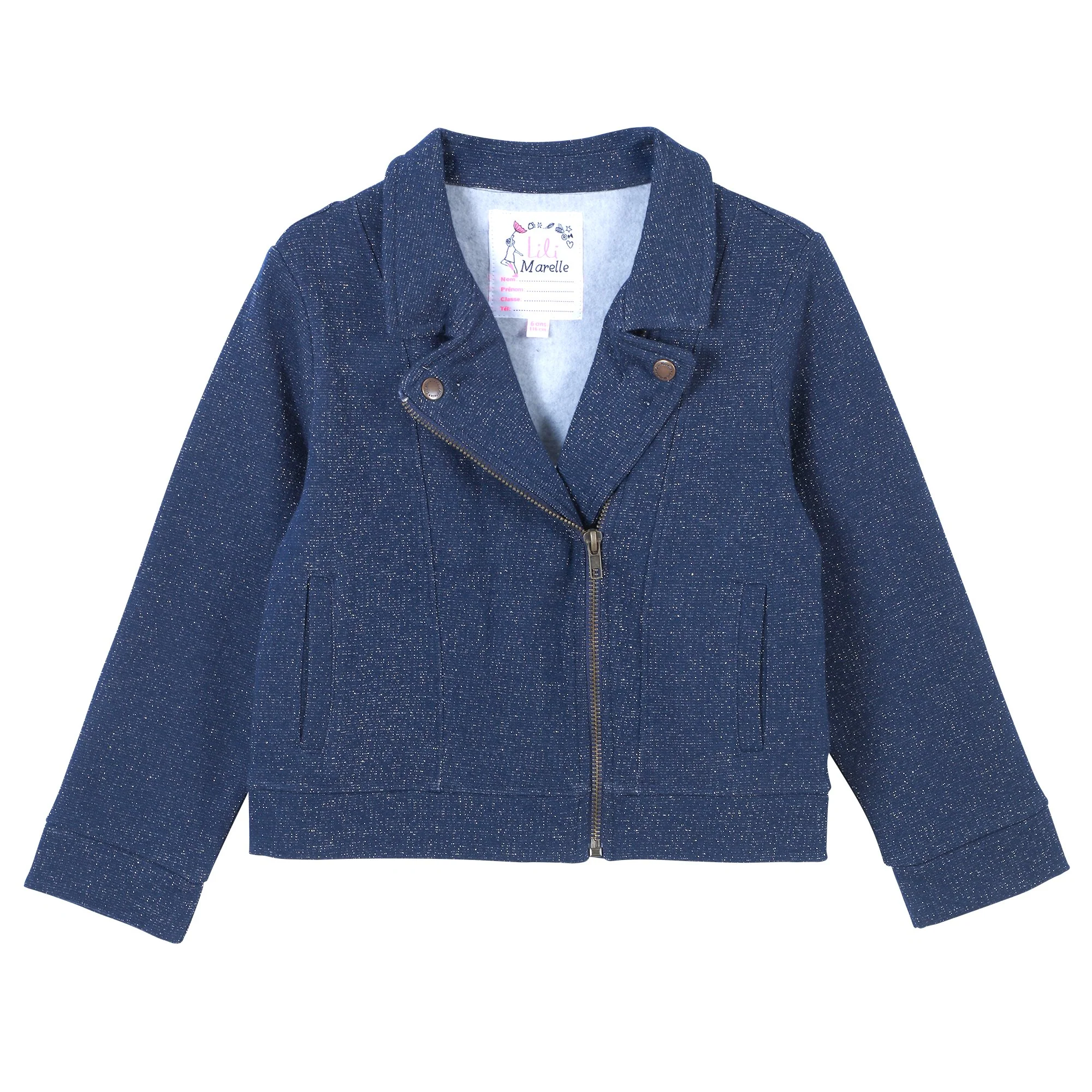 Veste zippée 3/10 ans - Bleu foncé