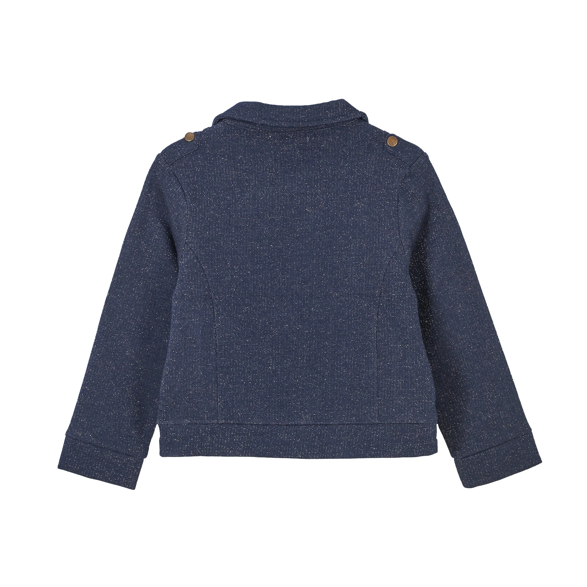 Veste zippée 3/10 ans - Bleu foncé - Image 2