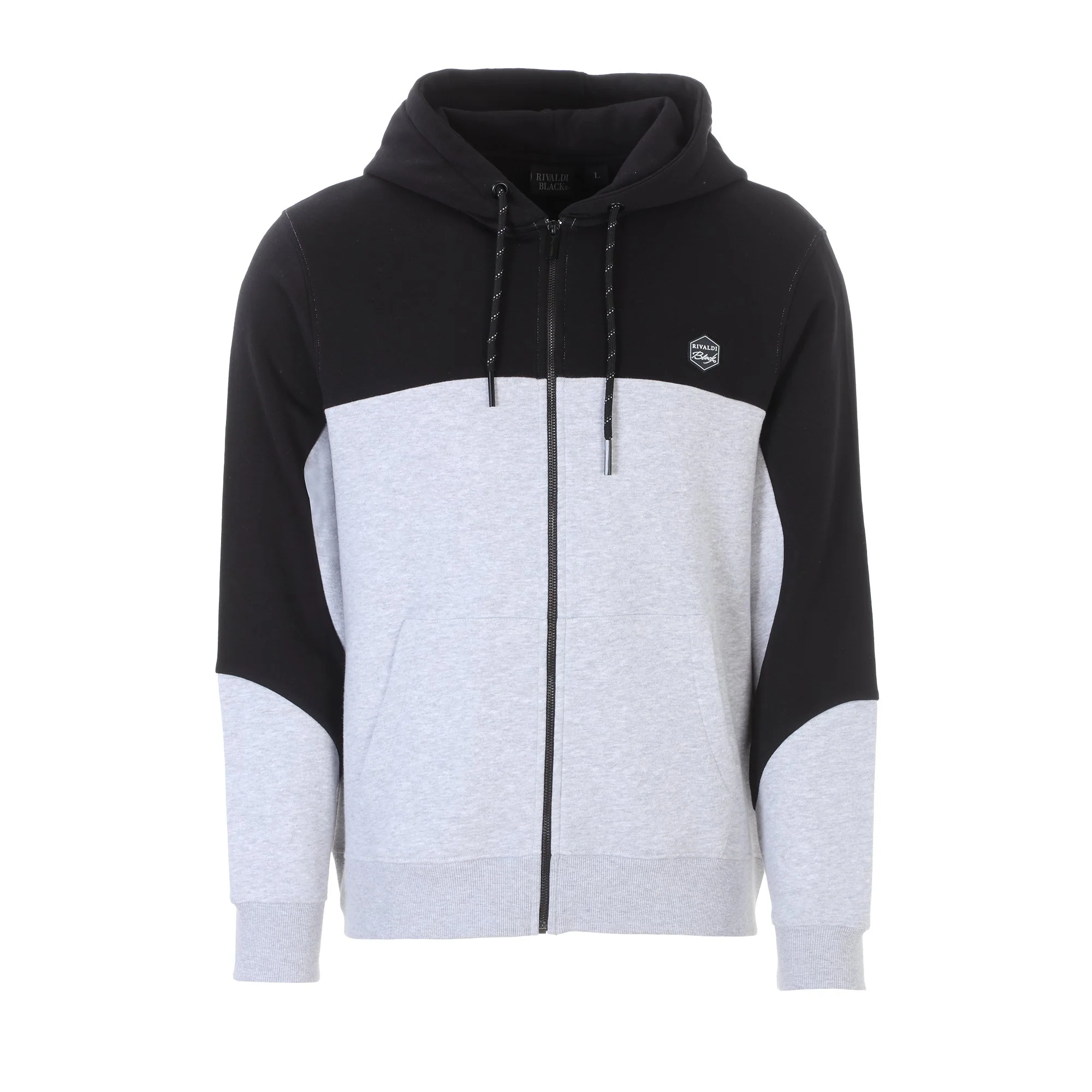 Veste zippée à capuche - Gris - Image 3